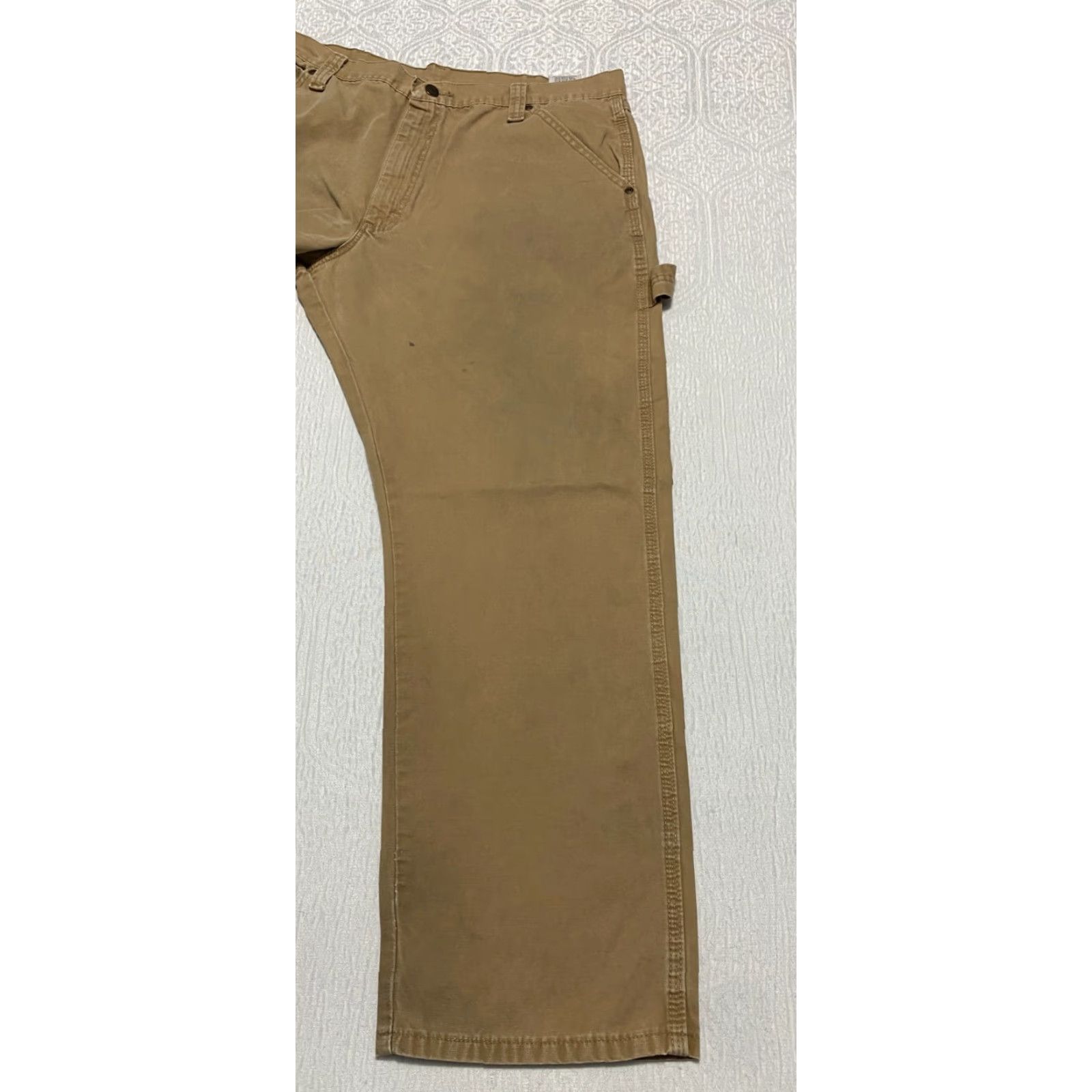 Wrangler VINTAGE Wrangler Workwear Carpenter Pants Men's 38x30 Brown Relaxed Work Pants Mens Brown 100% Cotton Wrangler Carpenter Pants Mens Size 38x30 Brown Size US 38 / EU 54 - 6 Thumbnail