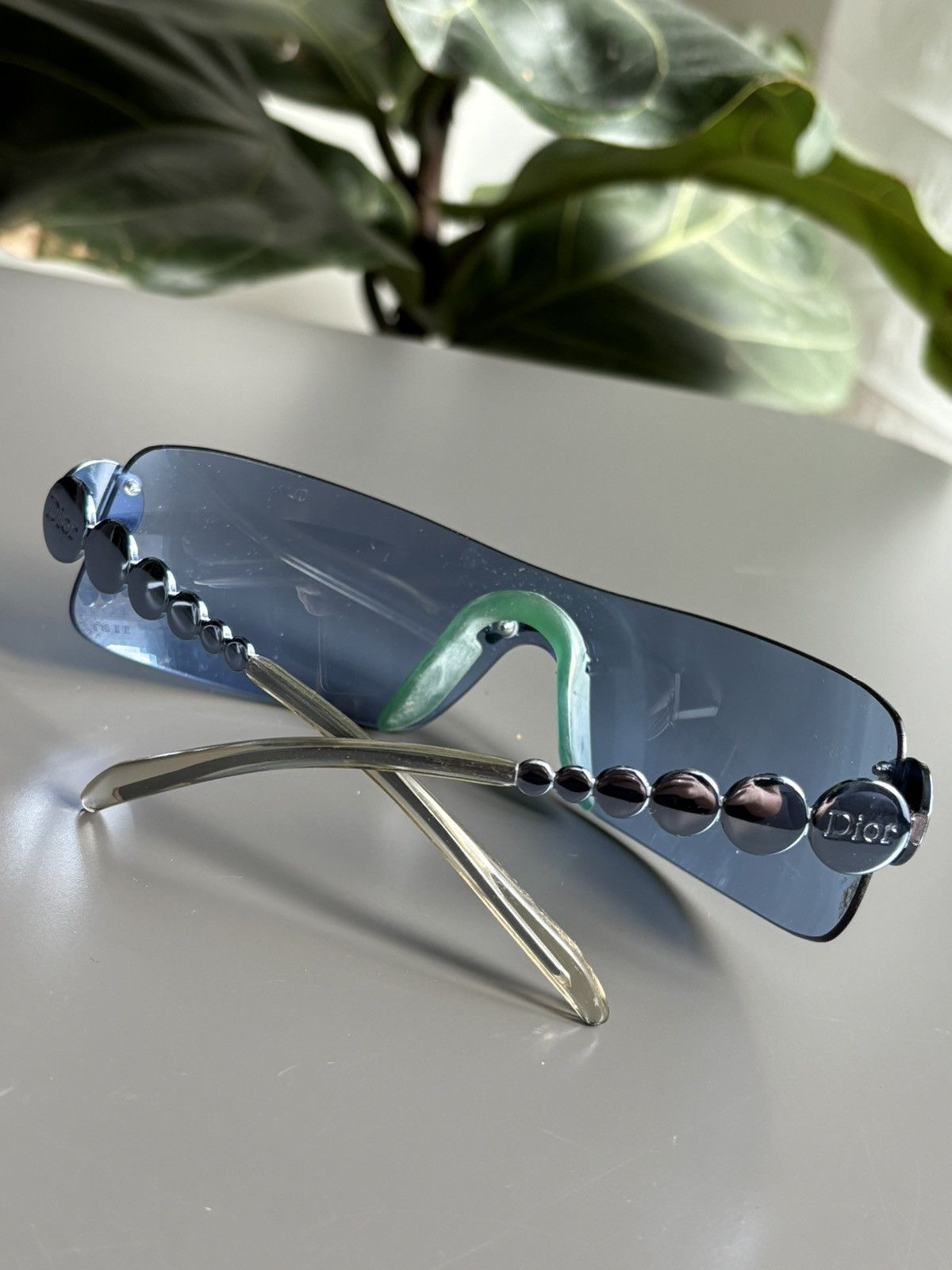 Dior Sunglasses Ruthenium Millenium Mask Shield Sport Bike