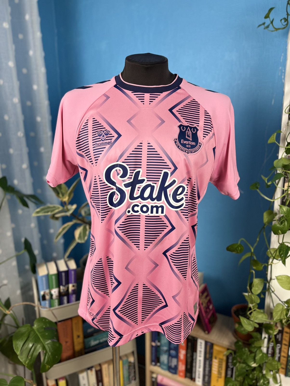 Hummel Everton hummel soccer jersey football shirt pink Size US L / EU 52-54 / 3 - 1 Thumbnail