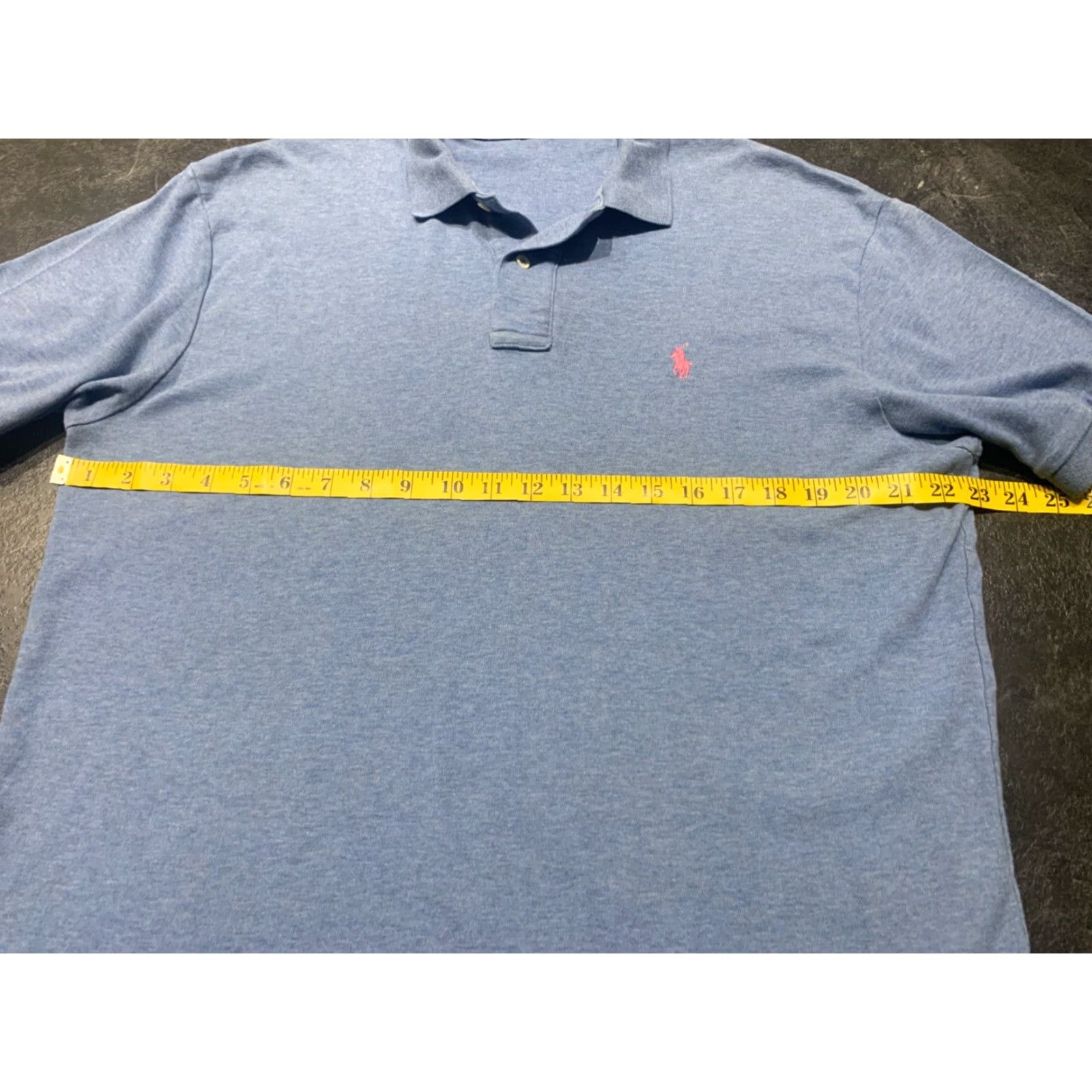 Polo Ralph Lauren VINTAGE Polo Ralph Lauren Polo Shirt Men Large L Blue Cotton Golf Size US L / EU 52-54 / 3 - 6 Thumbnail