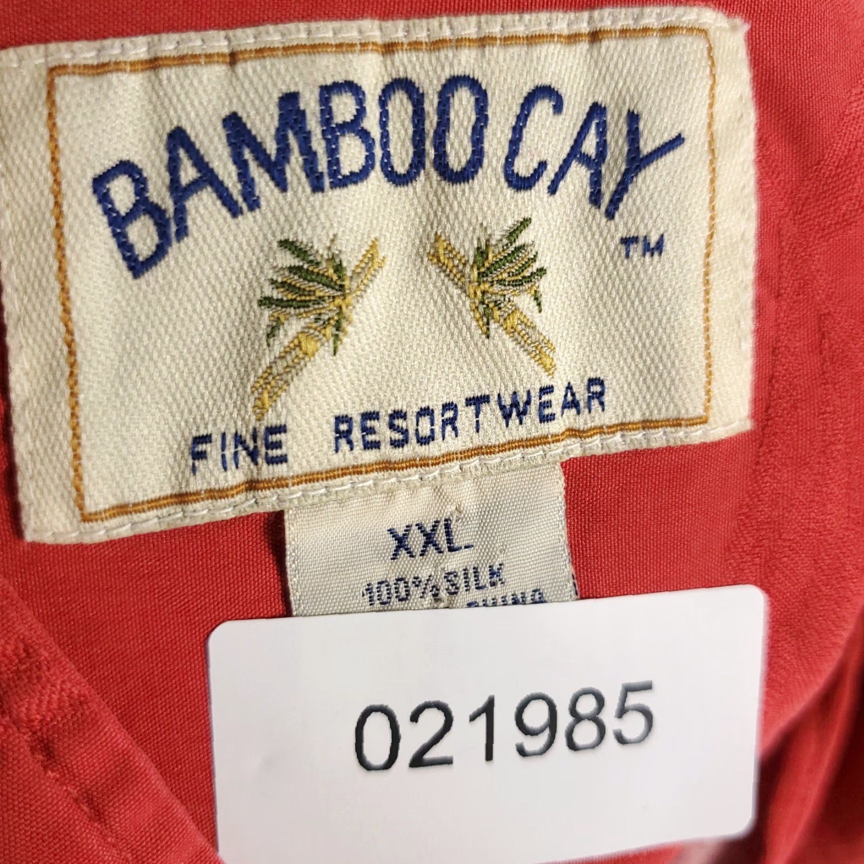 Vintage VINTAGE Burma Bibas Shirt Mens 2XL Red Silk Floral Button-Up Casual Hawaiian Tropical 90s Mens Size US XXL / EU 58 / 5 - 7 Thumbnail