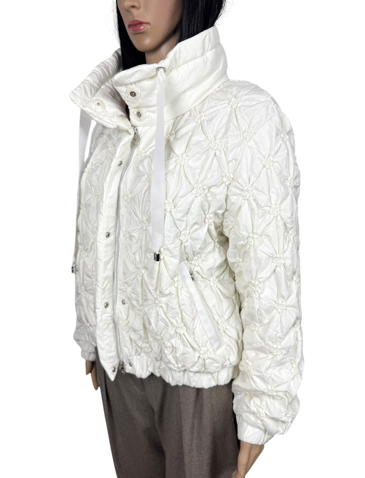 Other Marc Cain Quilted Jacket Decor Flowers Mock Neck size 3 Size M / US 6-8 / IT 42-44 - 11 Thumbnail