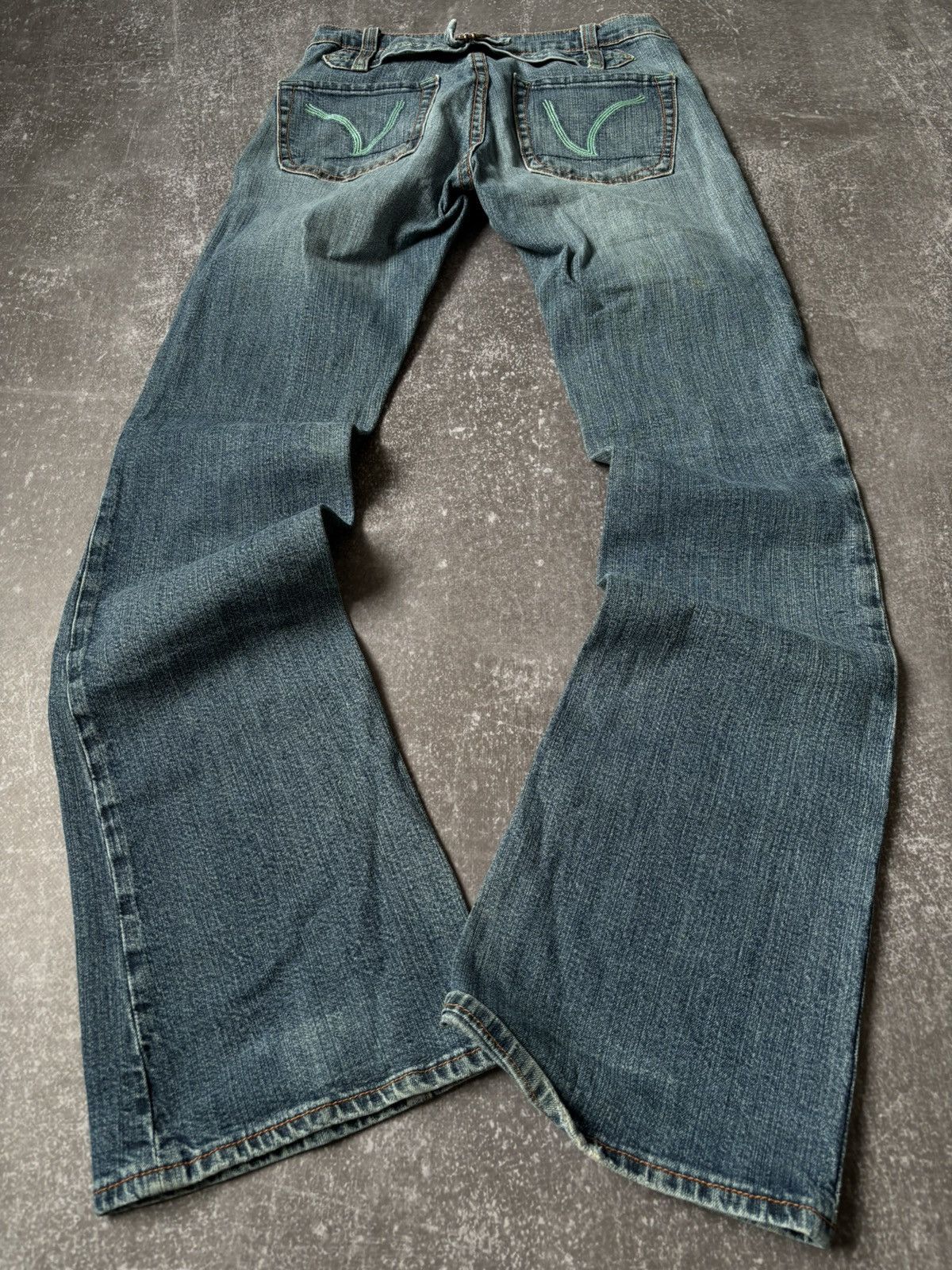 Pre-owned Hysteric Glamour X If Six Was Nine Y2k Vintage Fade Style Jeans If Six Was Nine Style Lgb In Light Blue