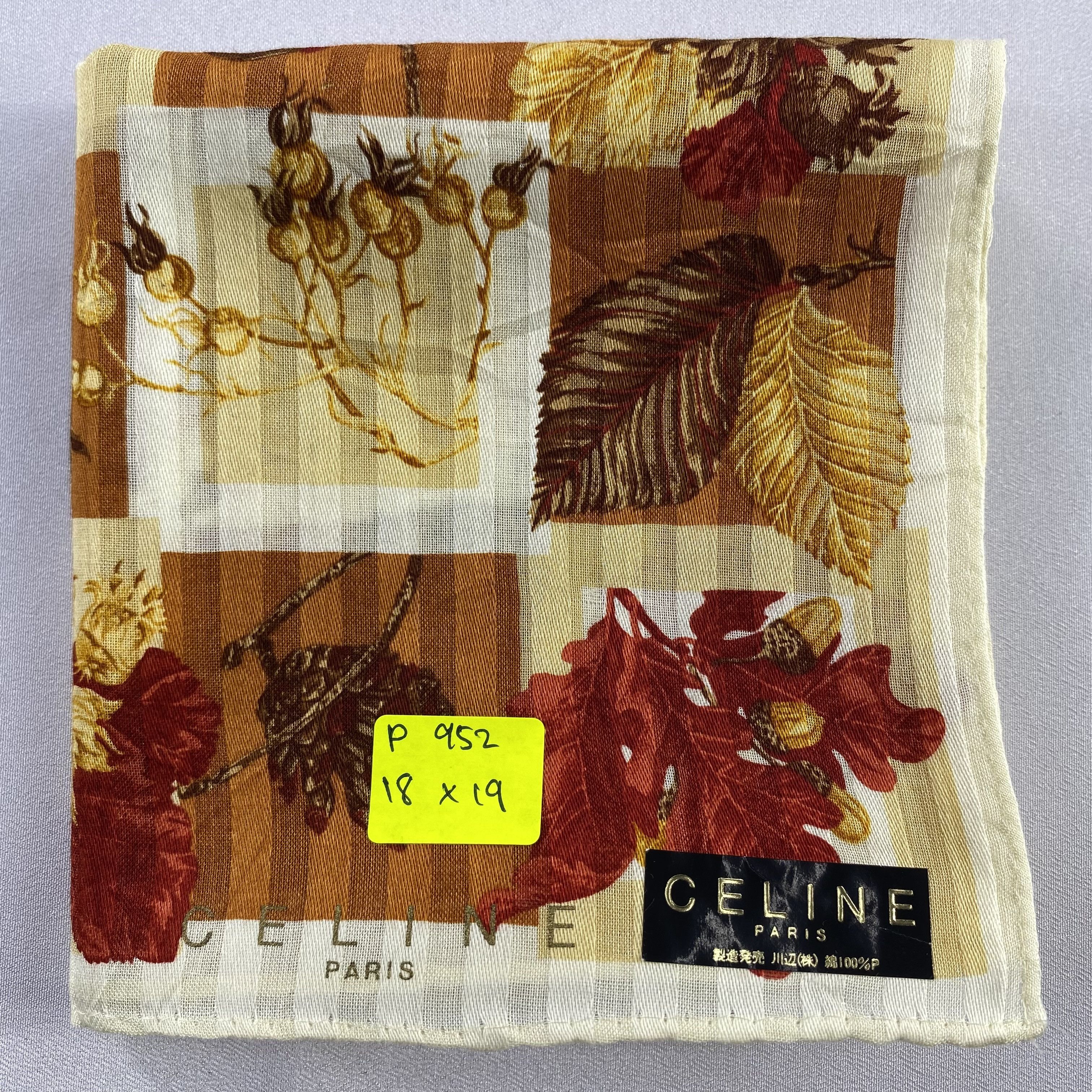 Celine × Vintage NWT Celine Neckerchief / Bandana / Handkerchief-P952 Size ONE SIZE - 5 Thumbnail