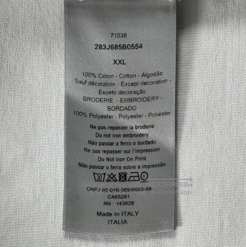 Dior Dior Men's Cotton T-Shirt in XXL Size . Size US XXL / EU 58 / 5 - 4 Thumbnail