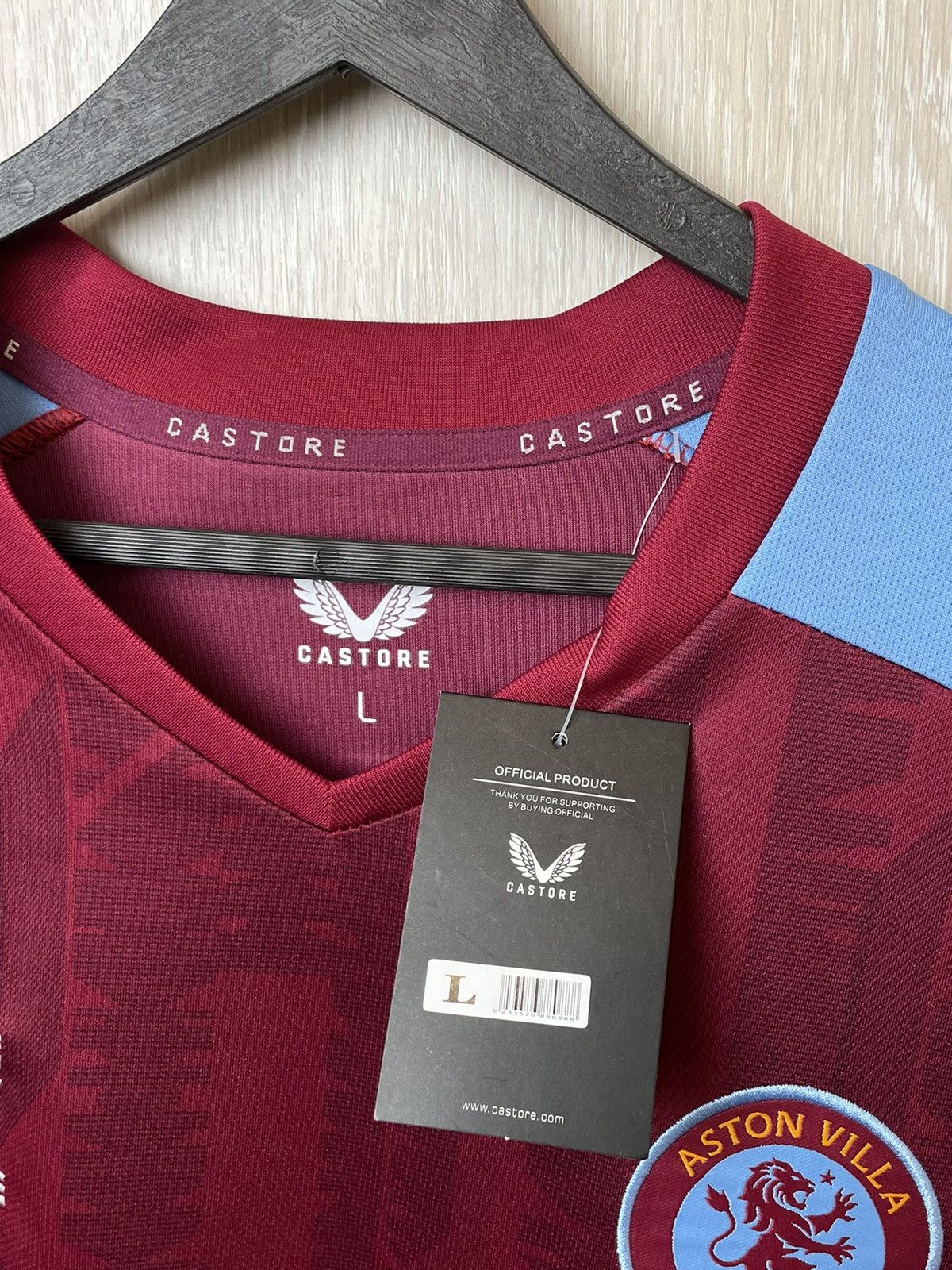 Castore Aston Villa Sam Proctor #6 Jersey Size L Size US L / EU 52-54 / 3 - 6 Thumbnail
