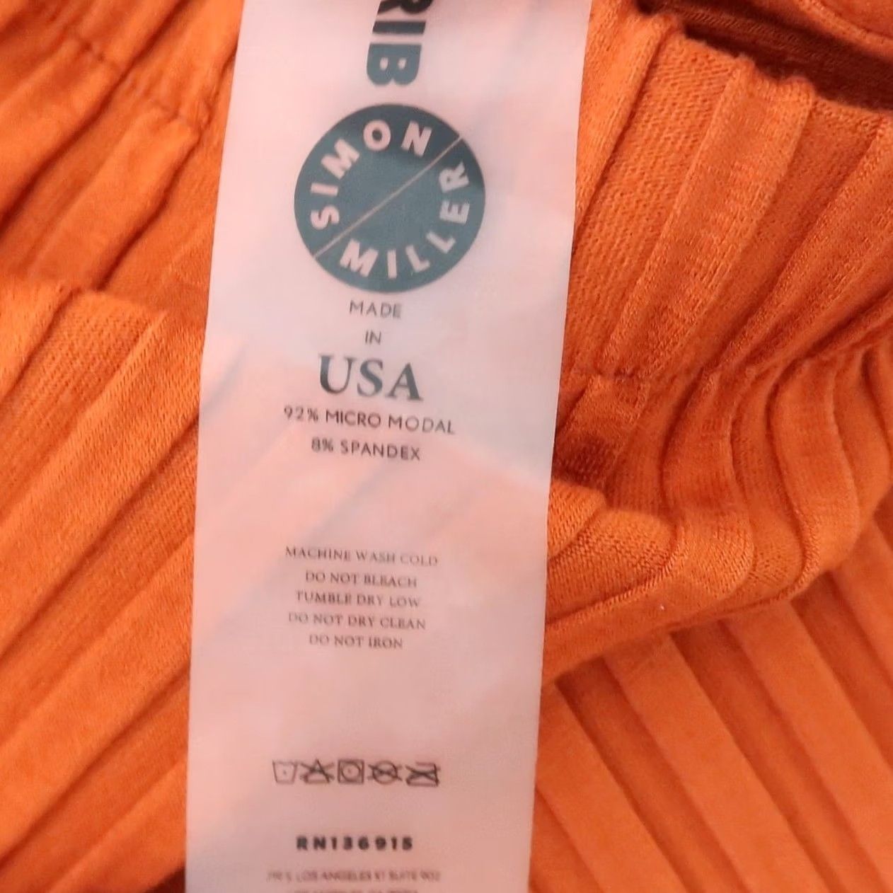 Simon Miller Simon Miller Rib Orange High Rise Ribbed Knit Flare Legging Pants M Size 32" / US 10 / IT 46 - 5 Thumbnail