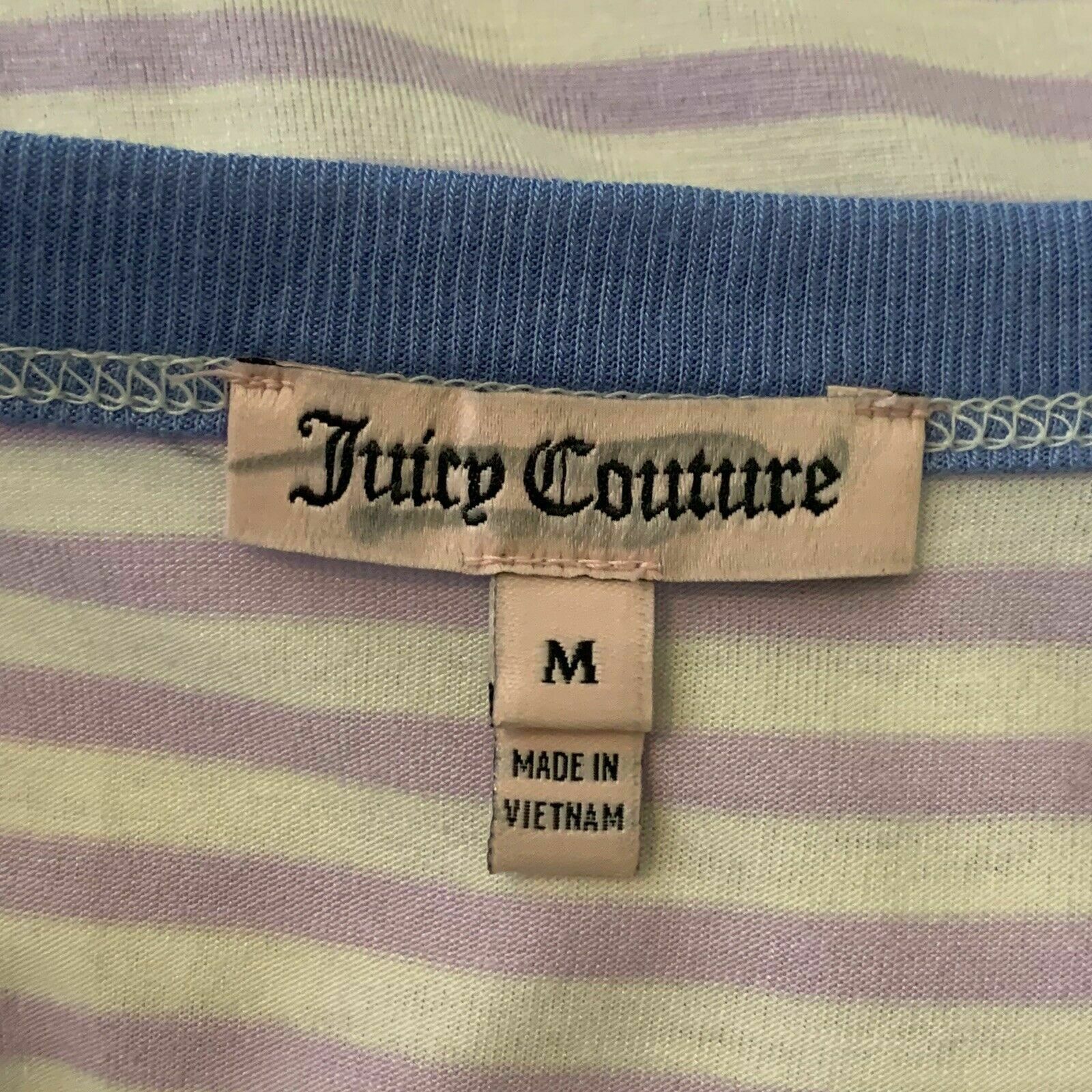 Juicy Couture Juicy Couture Purple White Stripe Racerback Tank Top size M Size M / US 6-8 / IT 42-44 - 3 Thumbnail