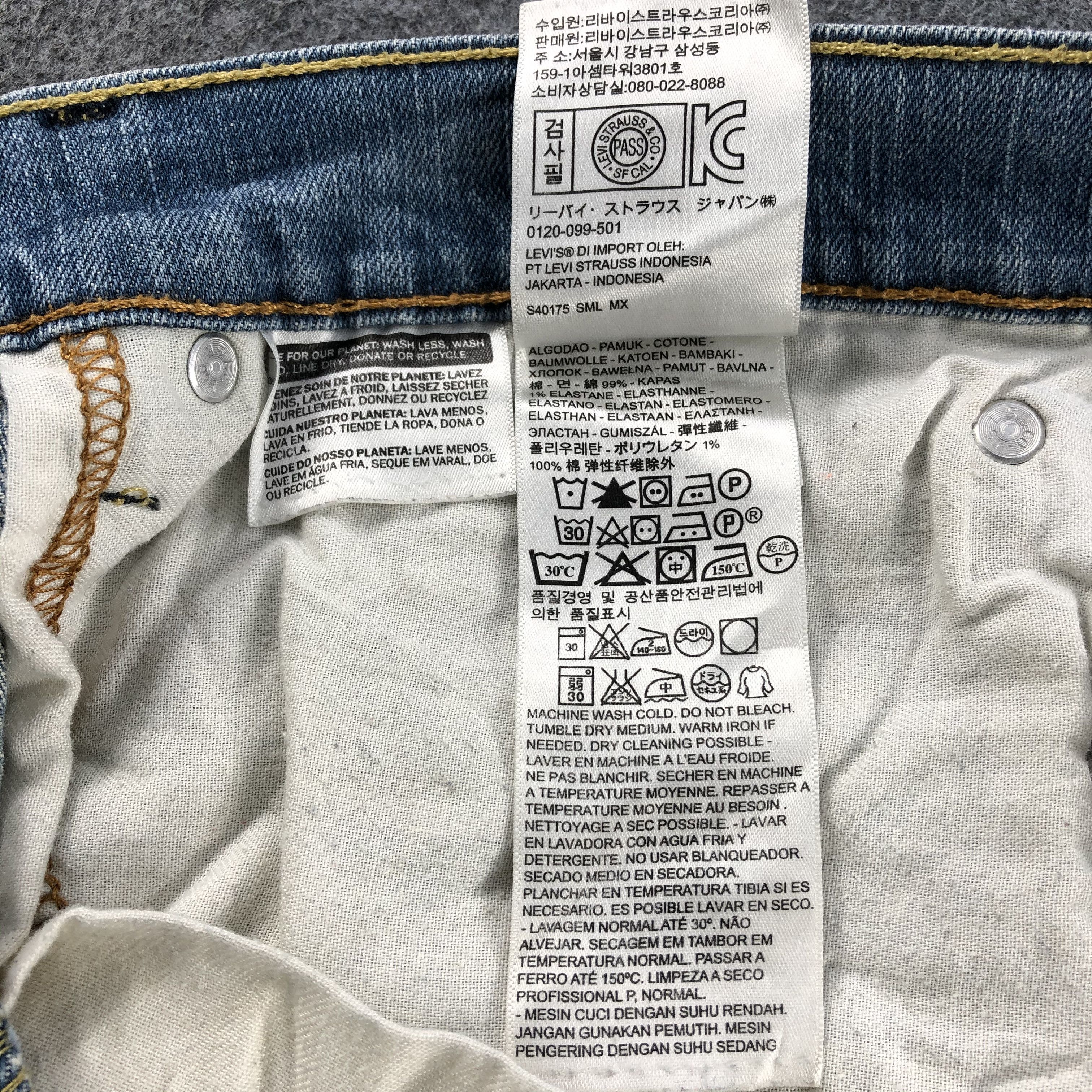 Levi's Rusty Vintage Levis 514 Jeans Stone Wash Denim-J1091 Size US 36 / EU 52 - 10 Thumbnail