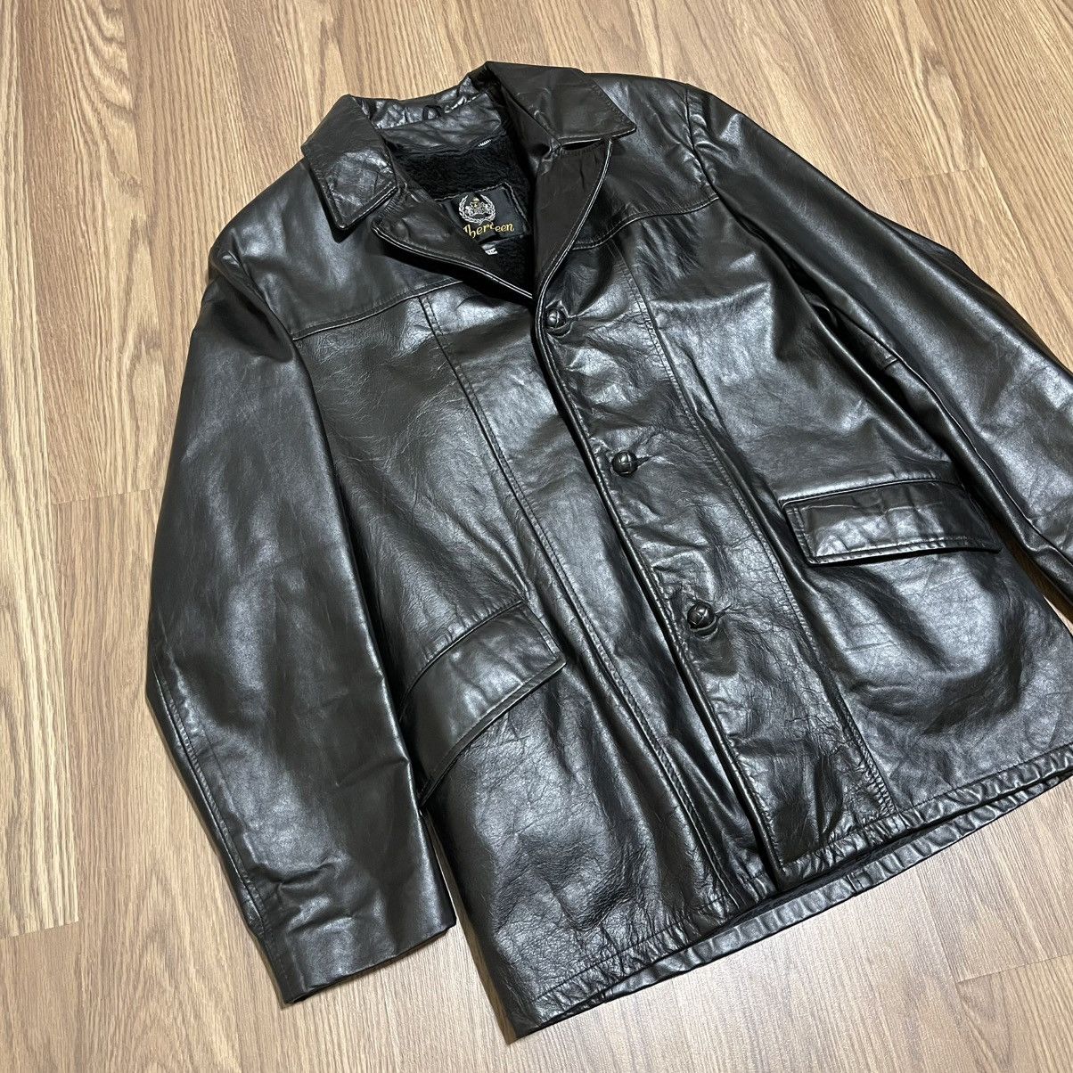 Other RARE Vintage 70s Aberdeen Leather Jacket Men's 40 Medium Size US M / EU 48-50 / 2 - 2 Thumbnail