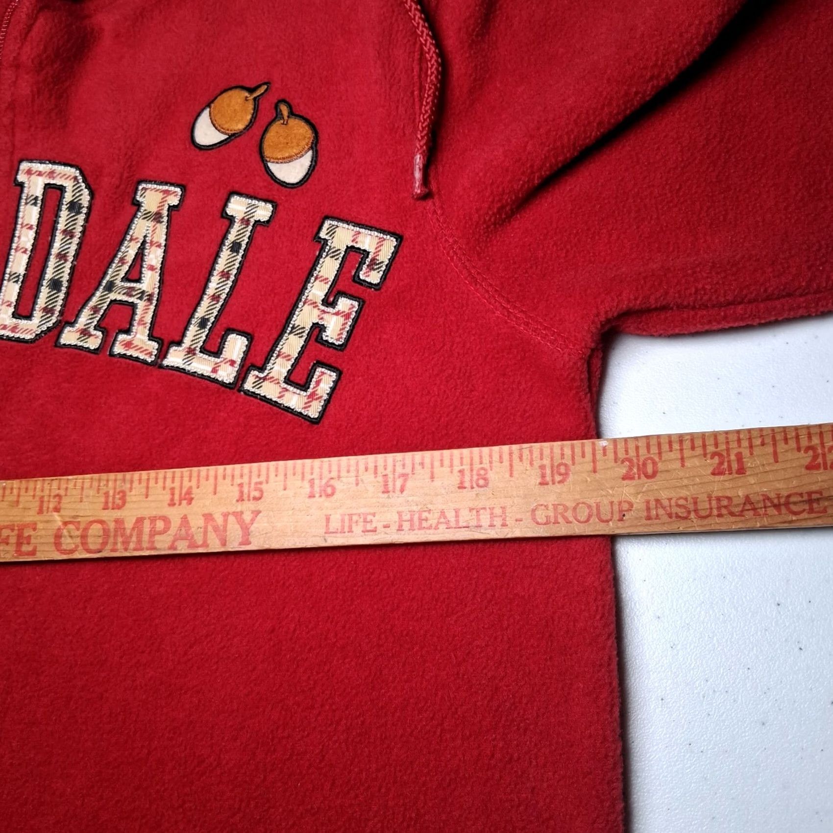 Vintage VINTAGE Disney Chip N Dale Fleece Hooded Sweatshirt Small Red Character Hoodie Women S Hoodie Size S / US 4 / IT 40 - 4 Thumbnail
