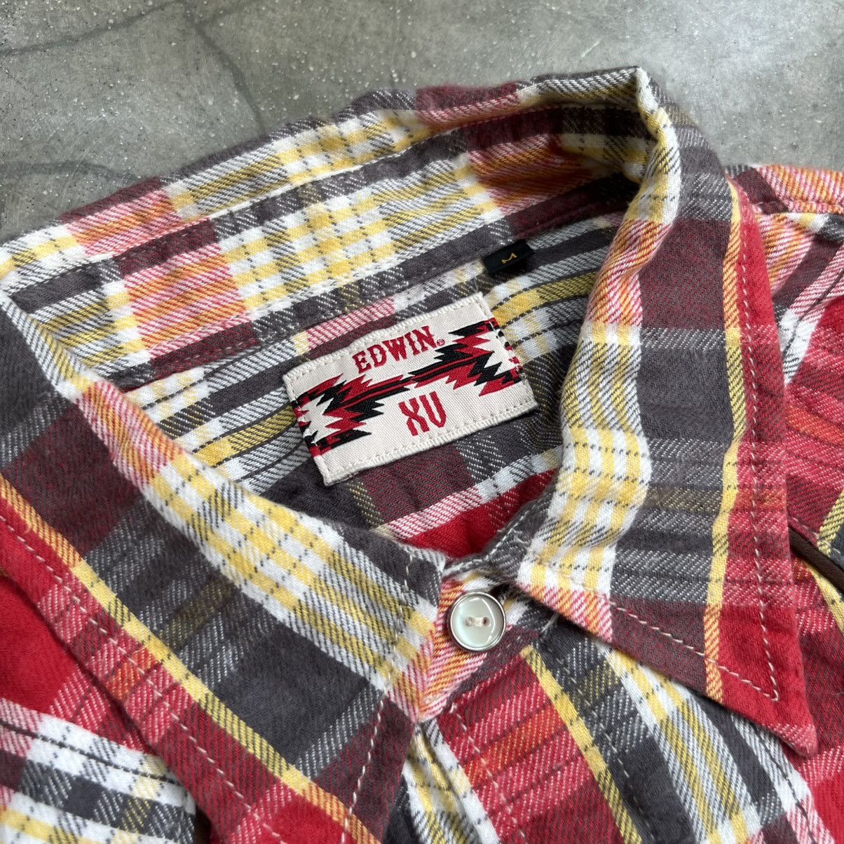 Edwin 2000s Edwin Western Plaid Button up Shirt Size US M / EU 48-50 / 2 - 4 Thumbnail