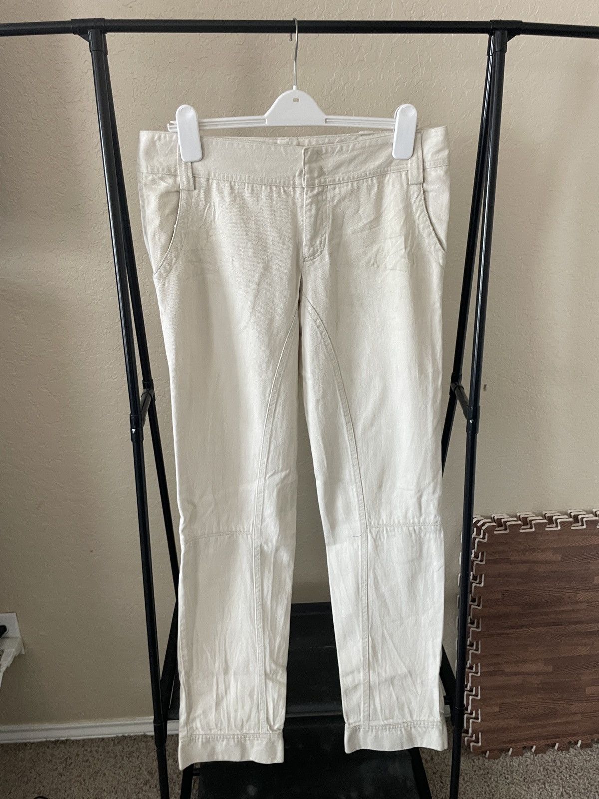 Costume National Cotton Distressed pants Size US 34 / EU 50 - 1 Thumbnail