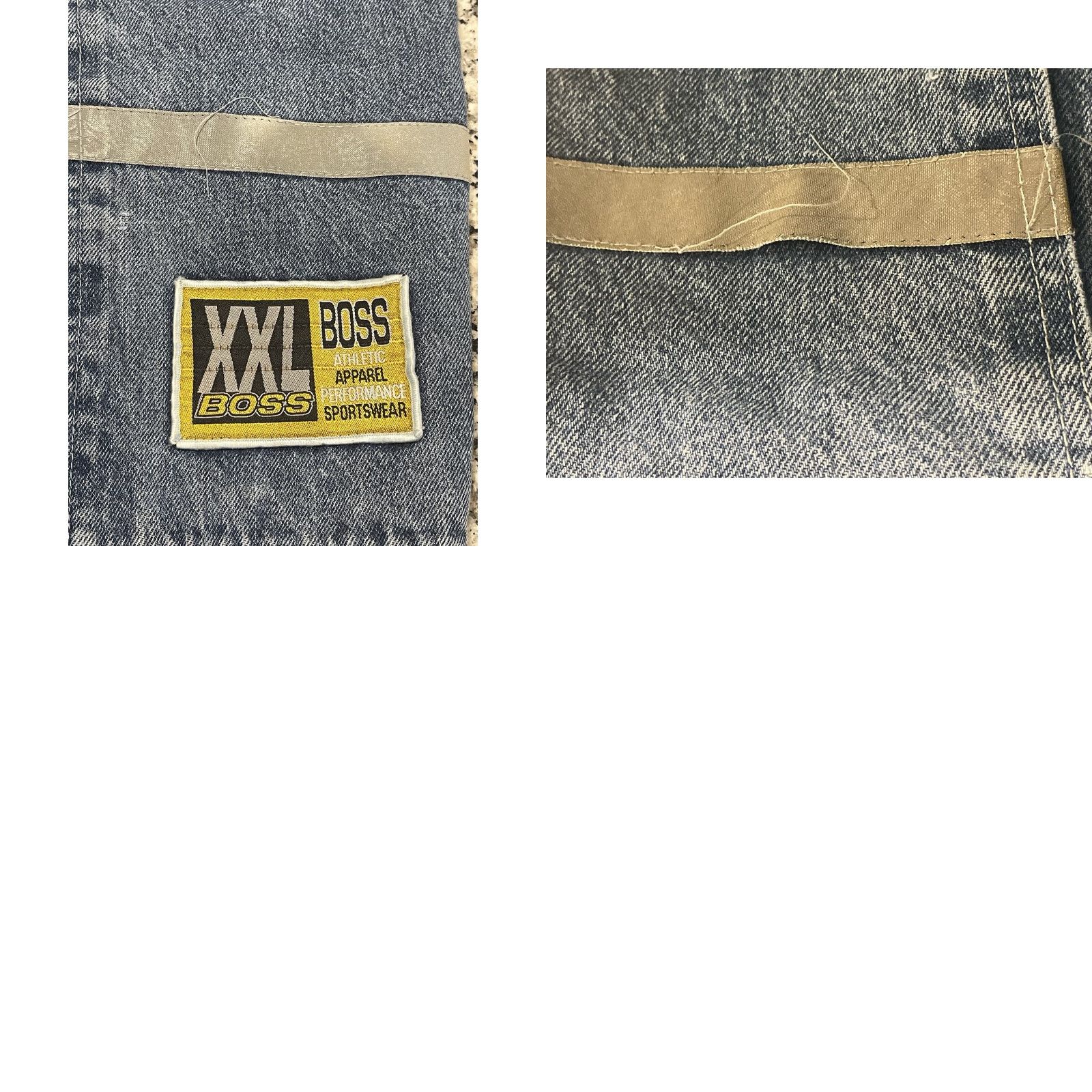 Vintage VINTAGE Boss Jeans Men Jeans 29x30.5 Black 90s Grunge Y2K Skater USA Made Embroidered Wide-Leg Baggy Size US 29 - 8 Thumbnail