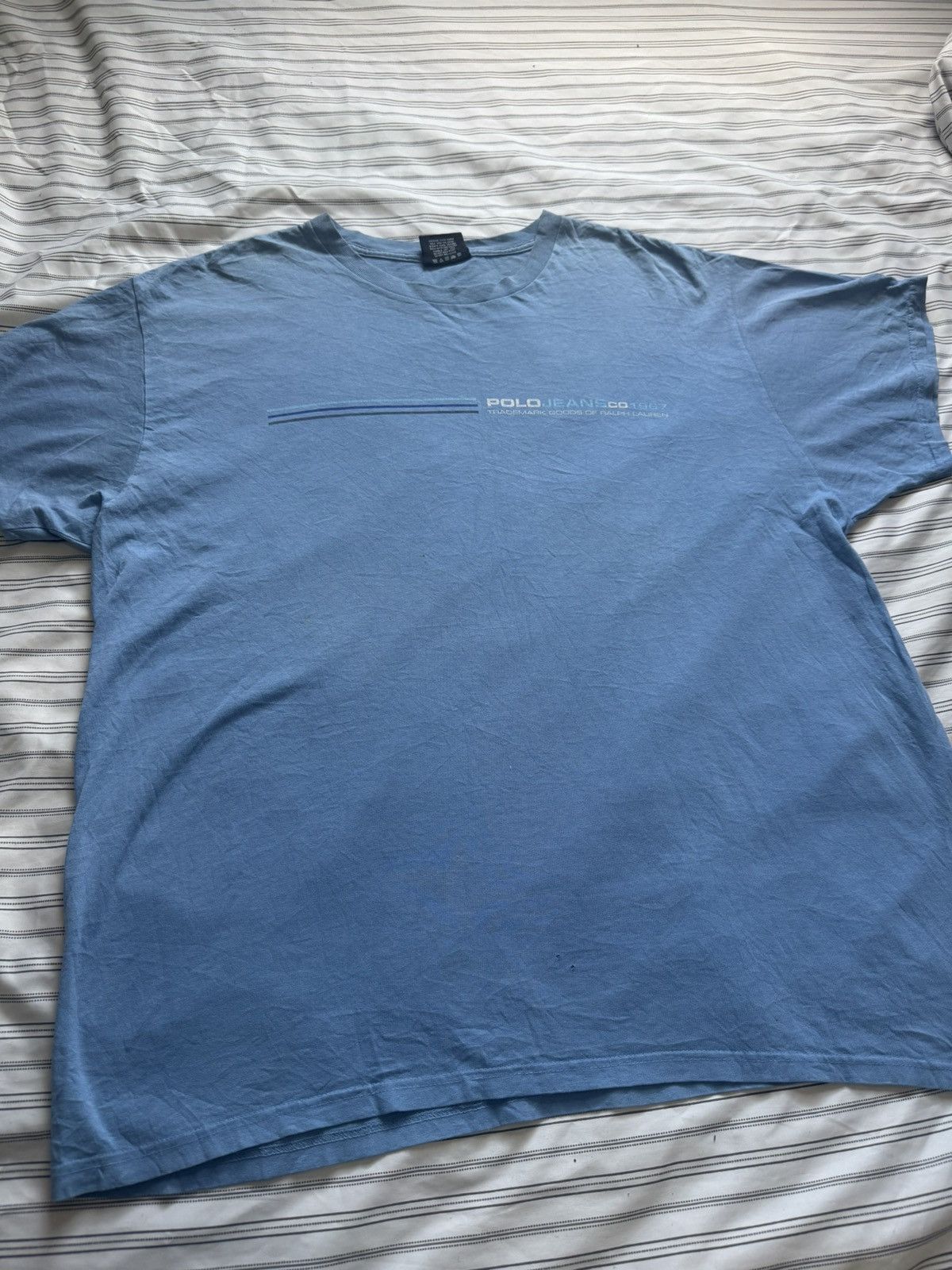 Polo Ralph Lauren Polo Jeans Co. Ralph Lauren Blue Graphic Tee Men’s XXL Size US XXL / EU 58 / 5 - 3 Thumbnail