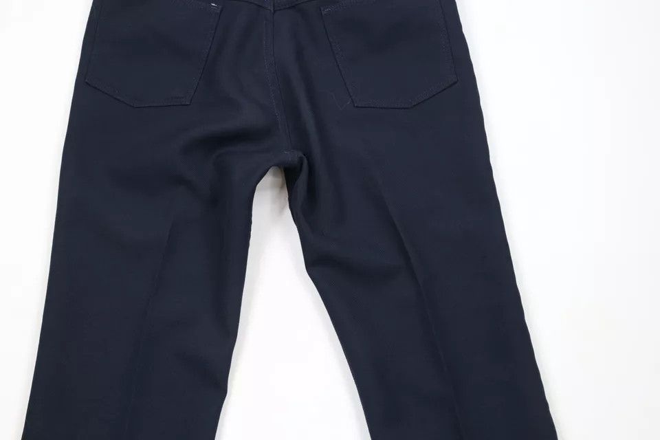 Vintage × Wrangler Vintage 90s Wrangler Wide Leg Chinos Chino Pants Navy USA Size US 36 / EU 52 - 9 Thumbnail