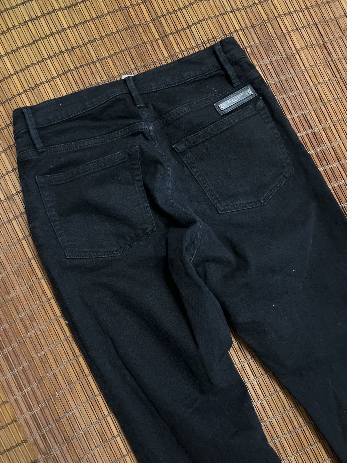 Burberry Burberry Brit black vintage slim straight leg denim jeans Size 29" - 2 Thumbnail