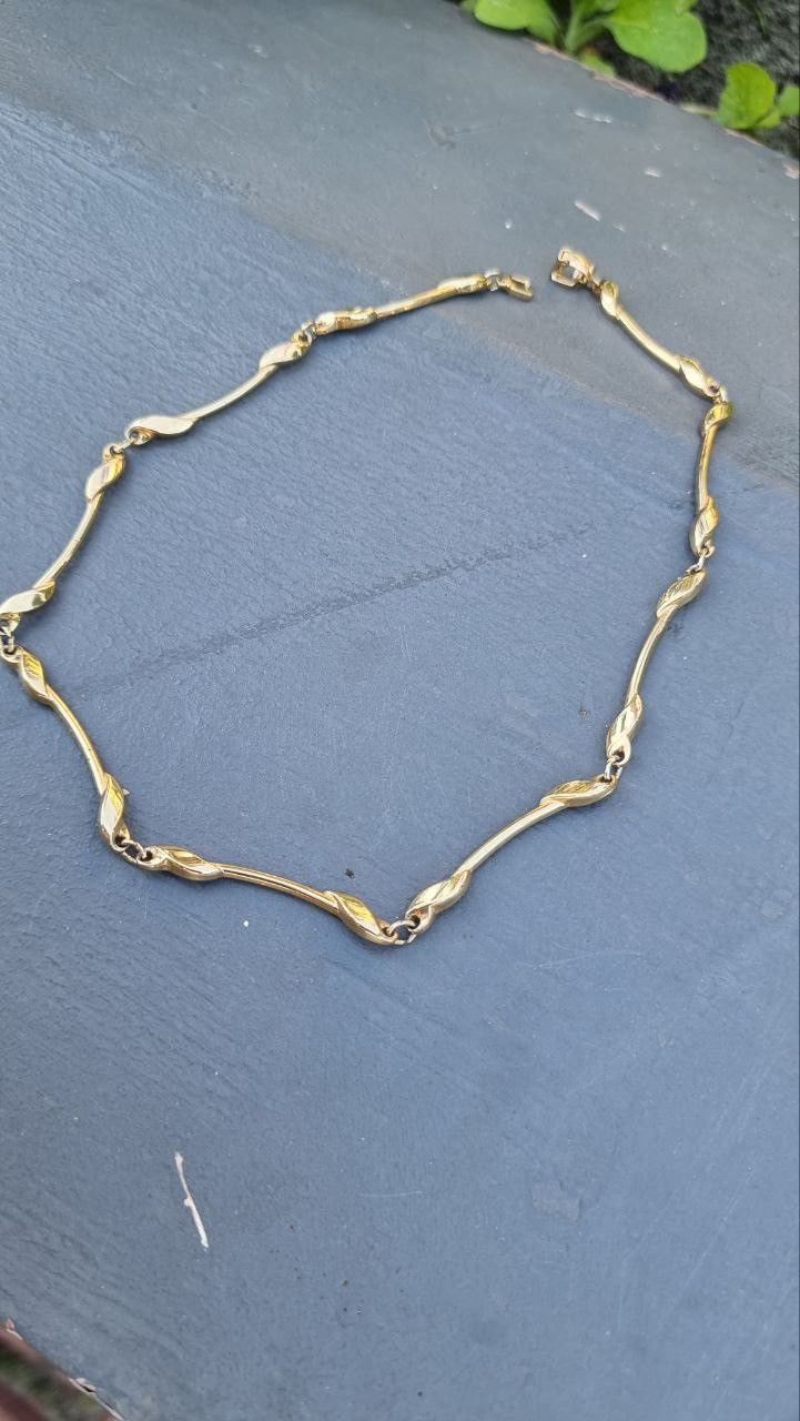 Dior Vintage Gold-Plated Necklace w/ Dior-Style Engraving, 70s–80 Size ONE SIZE - 6 Thumbnail
