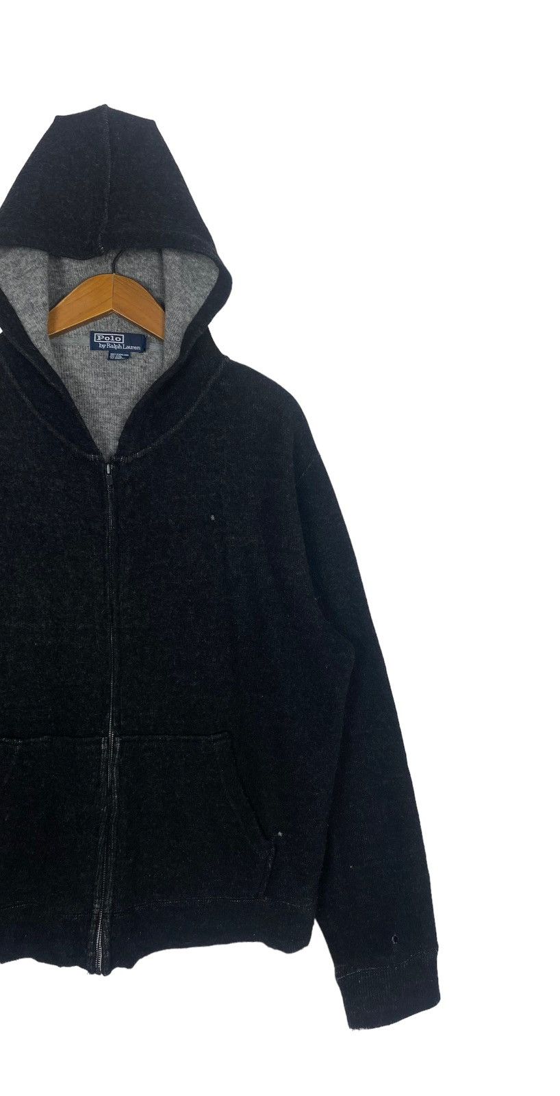 Polo Ralph Lauren Rare‼️ Polo Ralph Lauren DISTRESSED Wool Hoodie Size US M / EU 48-50 / 2 - 3 Thumbnail