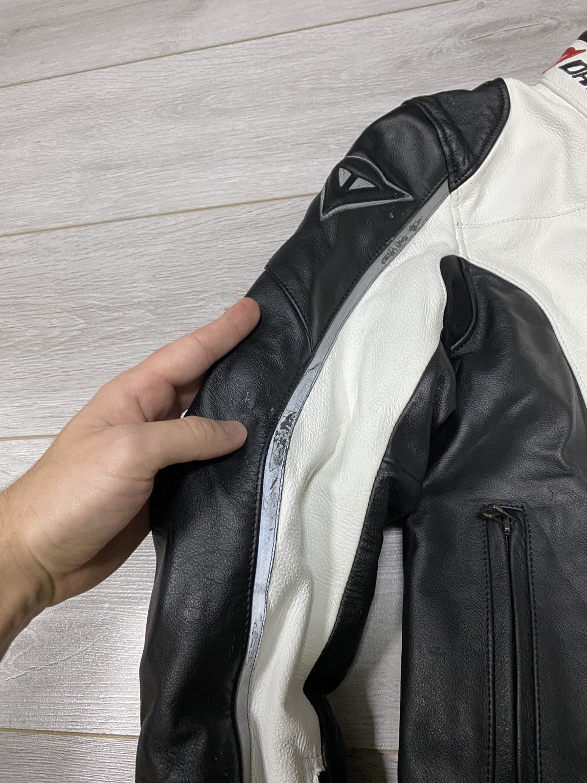 Dainese Dainese Yohji style leather big logo zip protection jacket Size S / US 4 / IT 40 - 12 Thumbnail