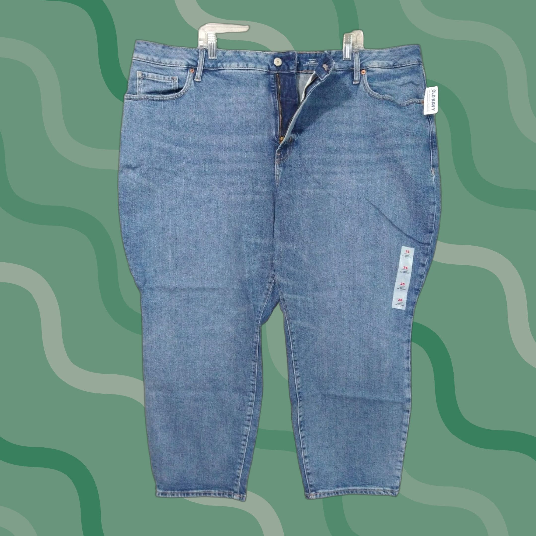 Old Navy Old Navy Jeans Women 26 Blue Denim Curvy OG Straight High Rise Ankle Stretch Size 26" / US 2 / IT 38 - 1 Thumbnail