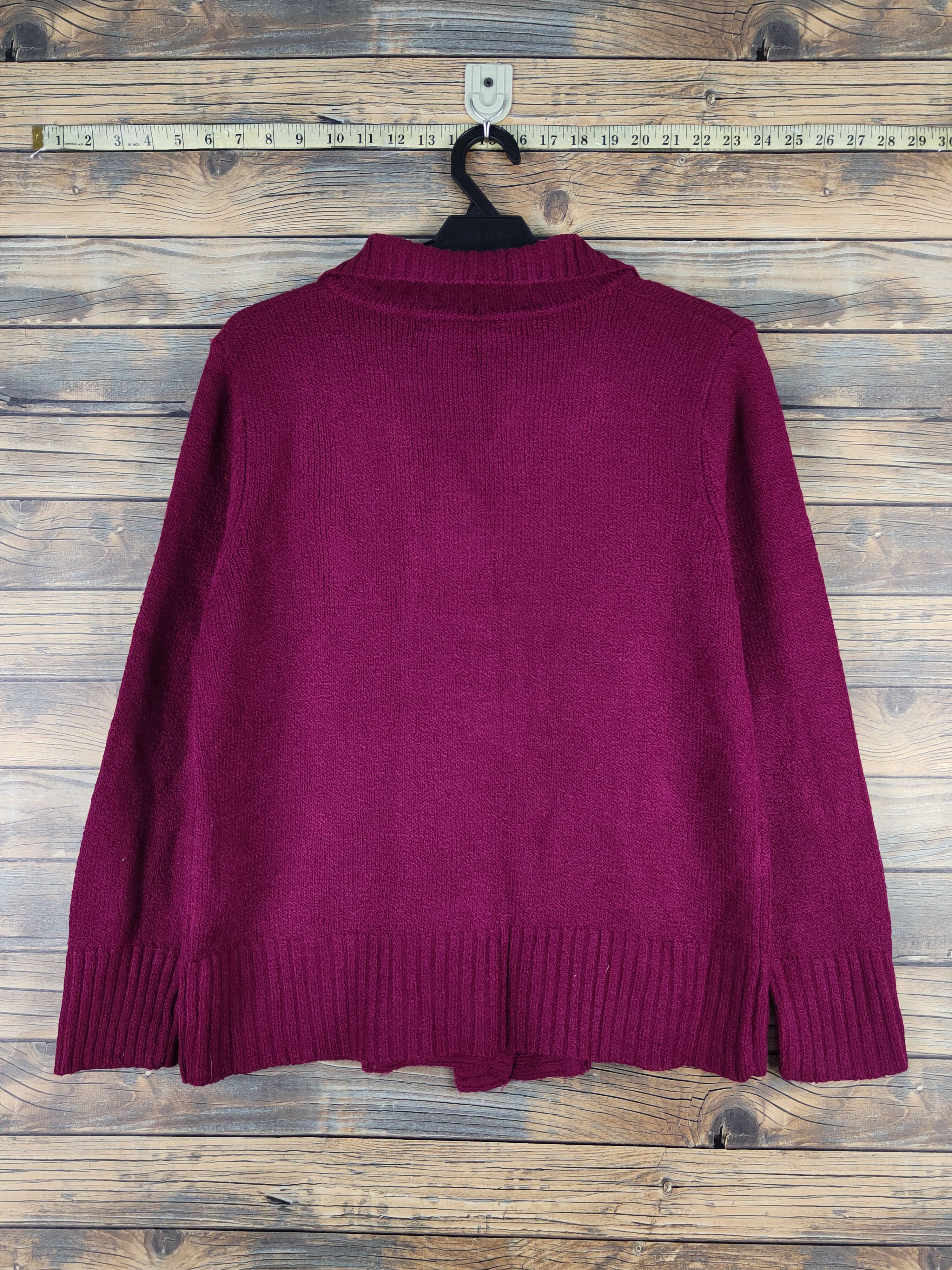 Japanese Brand × Vintage Japanese Brand Purple Knitwear Cardigan #W1142 Size M / US 6-8 / IT 42-44 - 10 Thumbnail