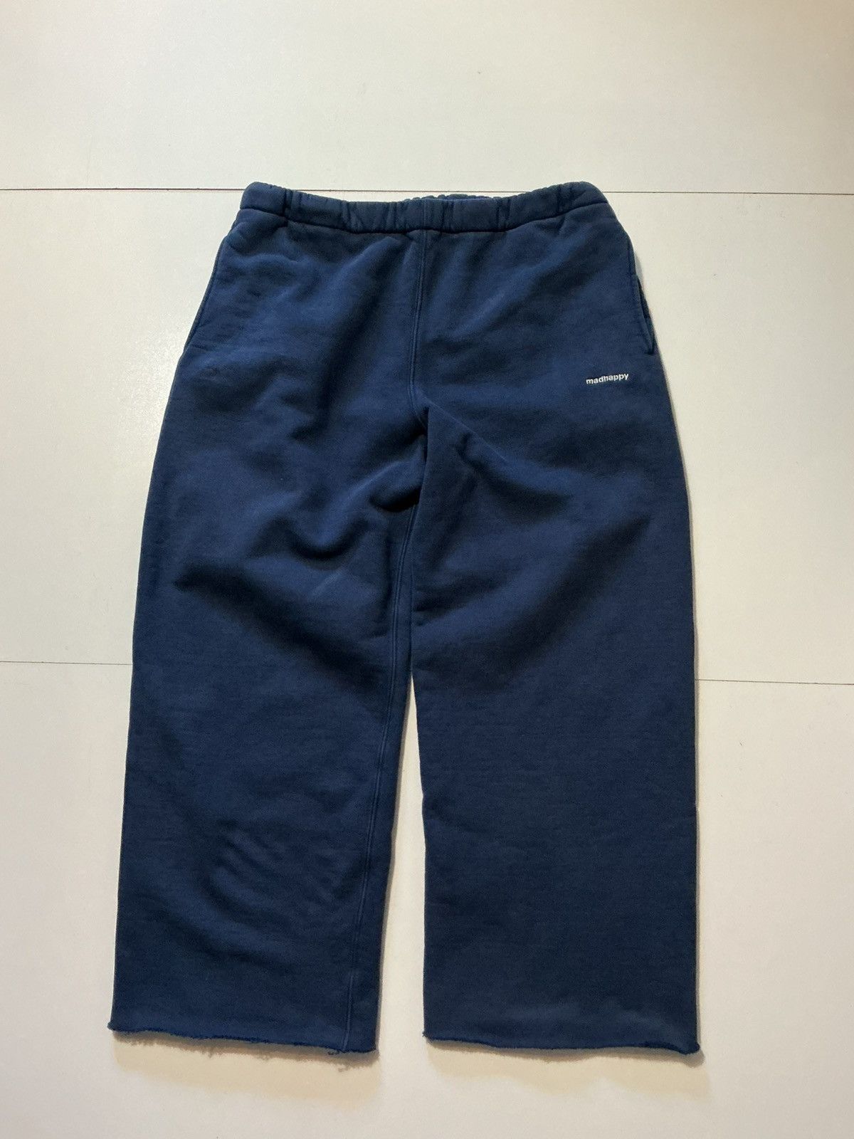 Madhappy Madhappy Embroidered Logo Wide Baggy Navy Blue Sweatpants Size US 36 / EU 52 - 1 Thumbnail