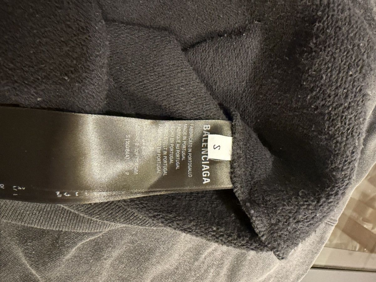 Balenciaga Balenciaga Washed Crayon Loop Logo Hoodie Size US S / EU 44-46 / 1 - 4 Thumbnail
