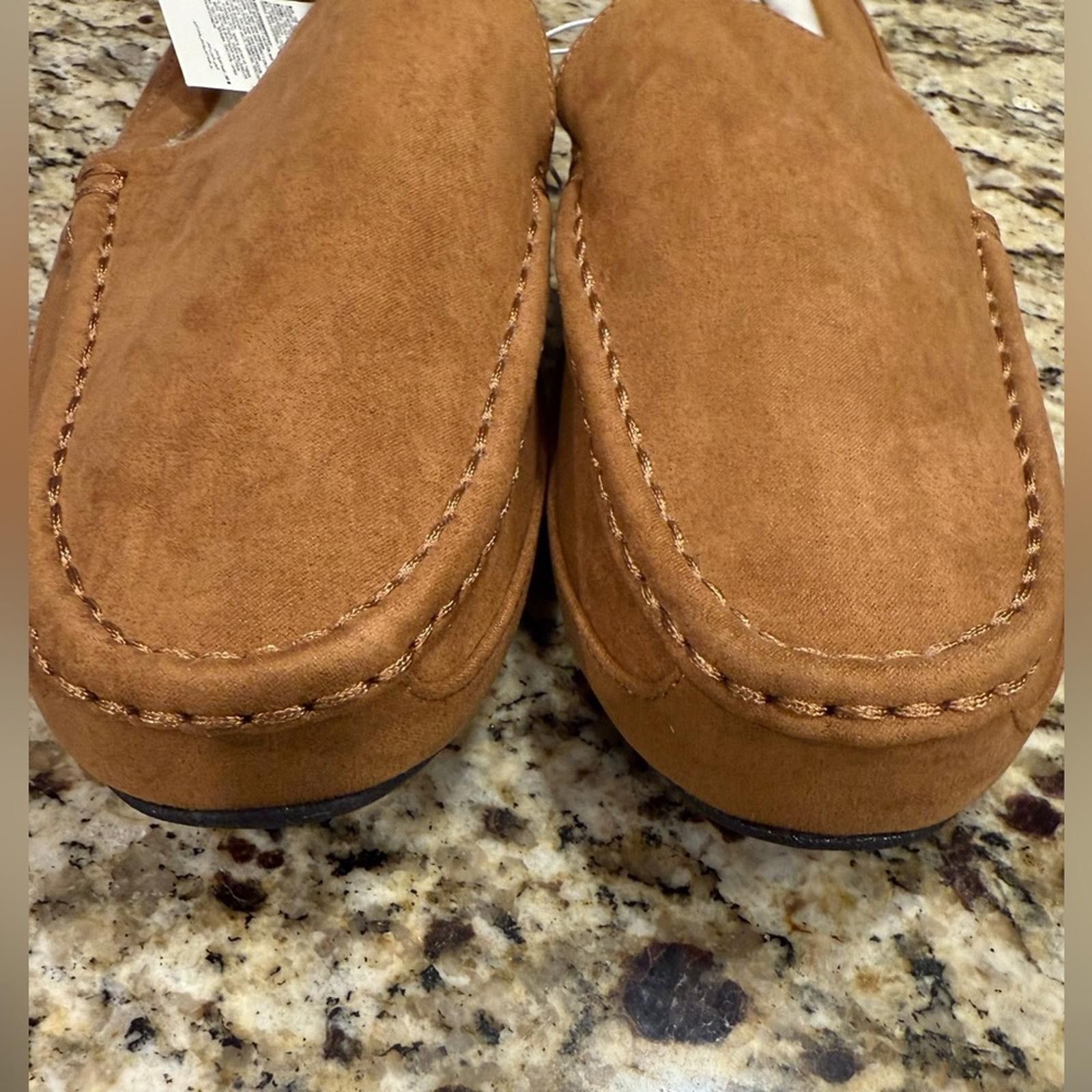Other Banana Republic Factory tan faux leather fur slipper XL Size US 7.5 / IT 37.5 - 3 Thumbnail