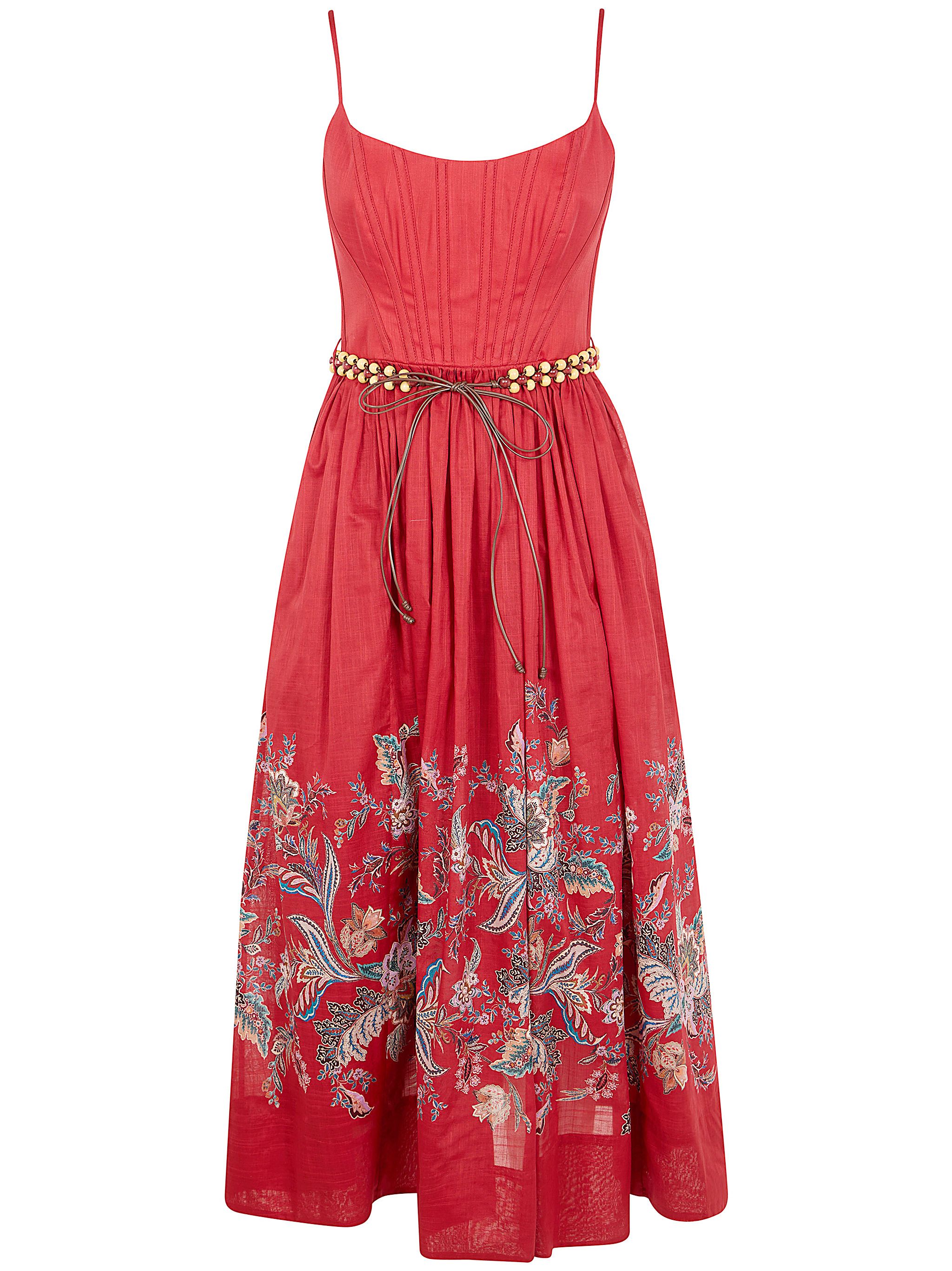 Zimmermann Tama Corset Midi Dress | Grailed