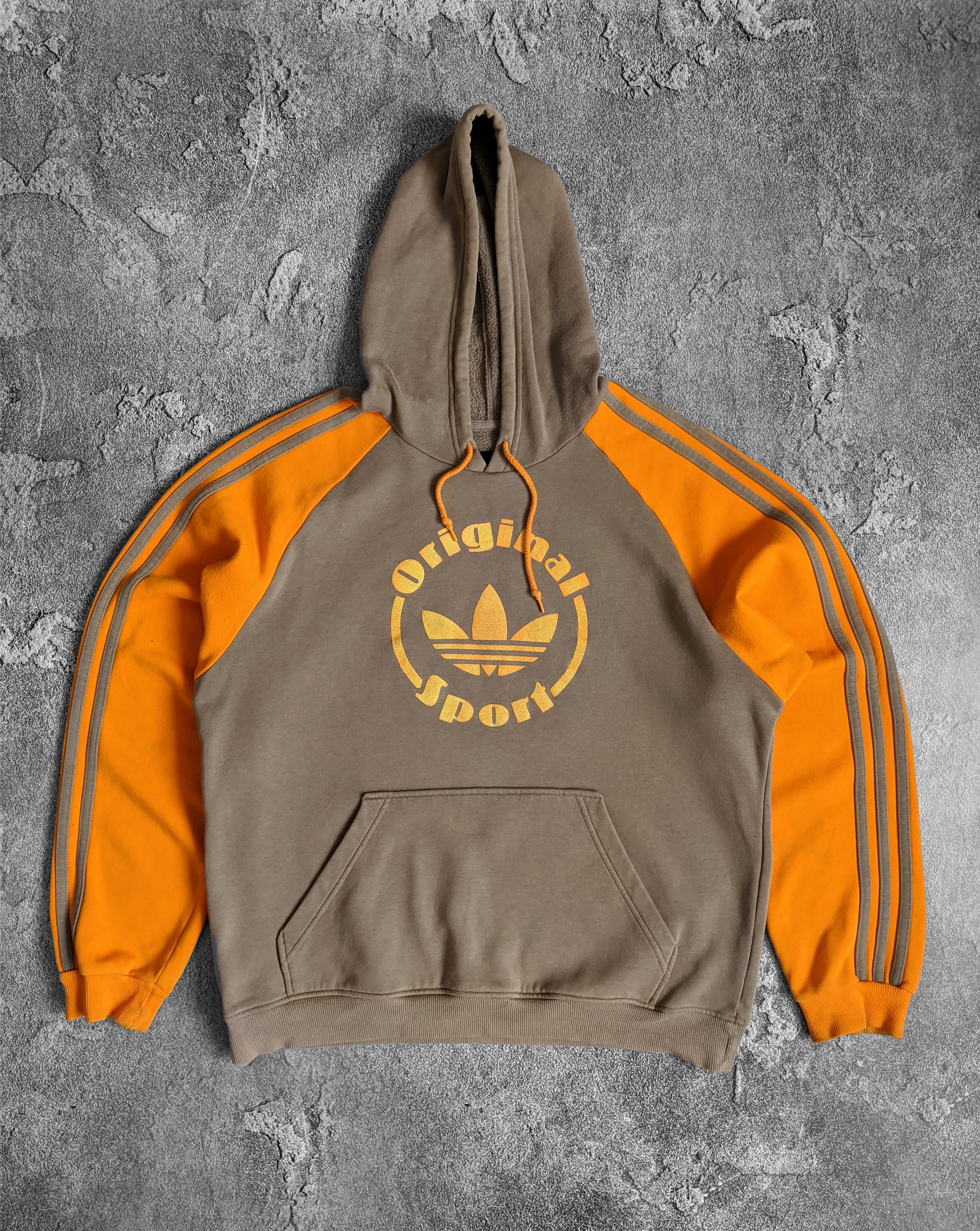 Adidas Vintage adidas hoodie brown 90s striped y2k Size US M / EU 48-50 / 2 - 1 Thumbnail