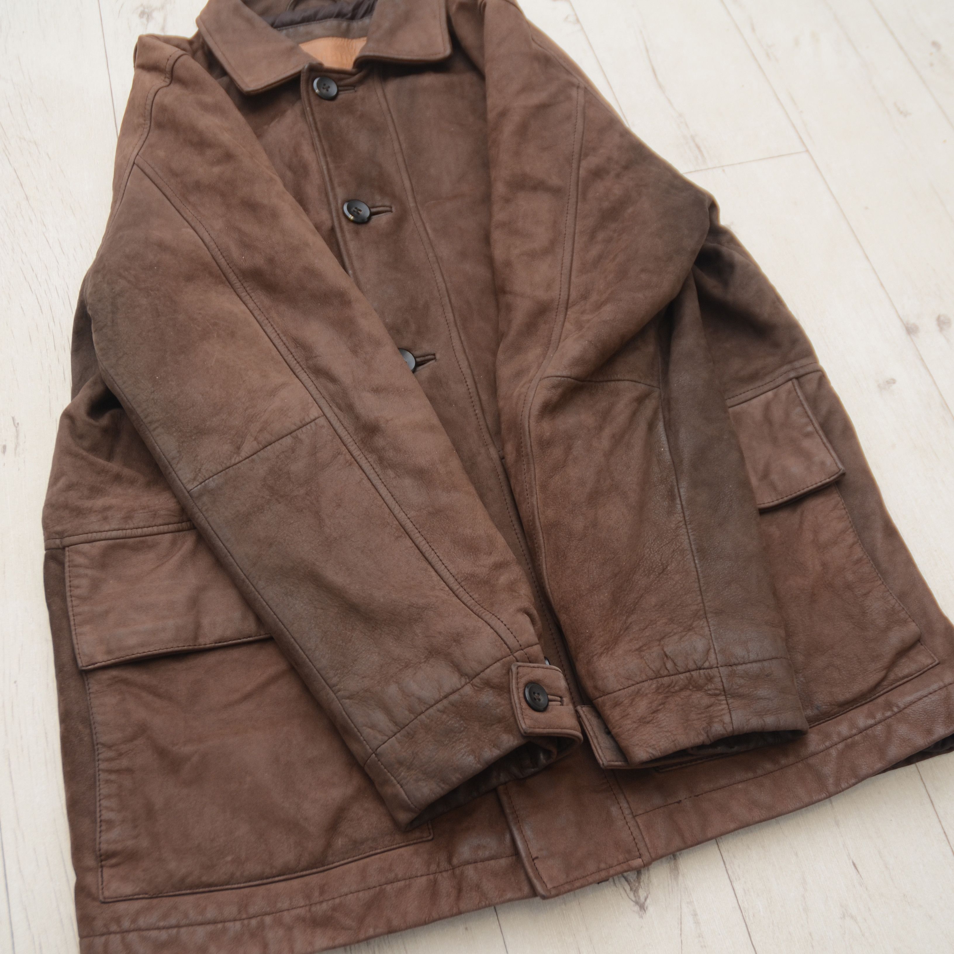 Timberland Vintage Y2K 2001 Timberland Brown Purple Leather Jacket S Size US S / EU 44-46 / 1 - 8 Thumbnail