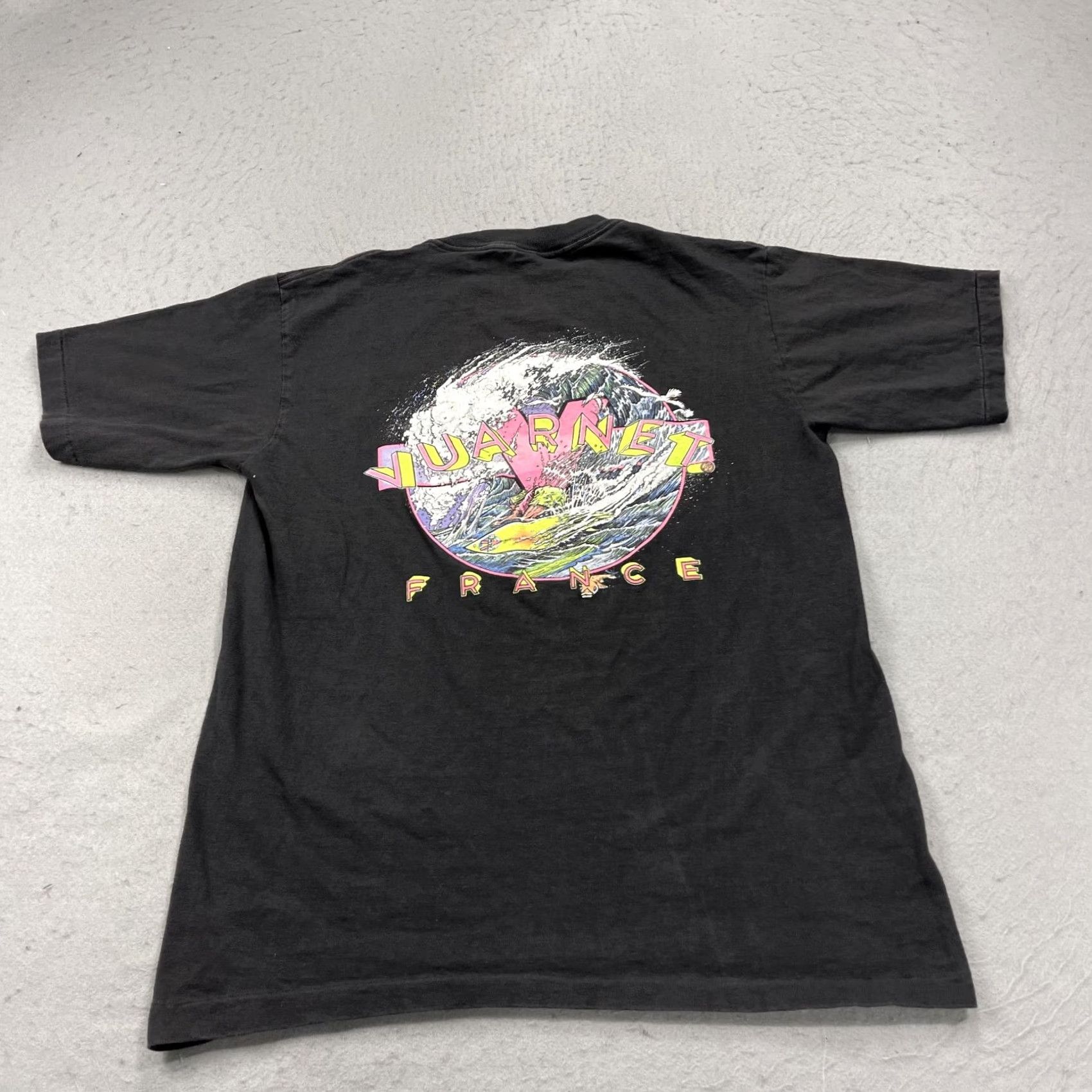 Vintage VINTAGE Vuarnet Shirt Mens L Black Graphic 90s Cotton T-Shirt Size US L / EU 52-54 / 3 - 2 Thumbnail