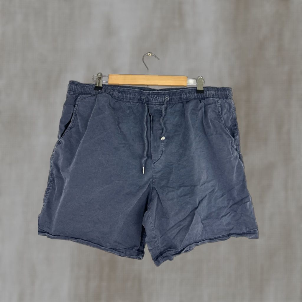 American Eagle Outfitters American Eagle Mens XL Navy Blue Shorts Cotton Blend Drawstring 38x7 Elastic Size US 36 / EU 52 - 1 Thumbnail
