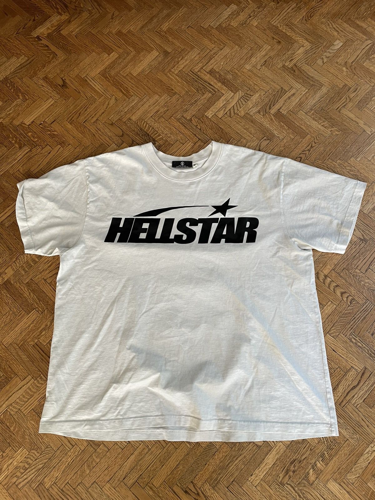 HELLSTAR HELLSTAR Beige Gel Logo Tee Size US XXL / EU 58 / 5 - 1 Thumbnail