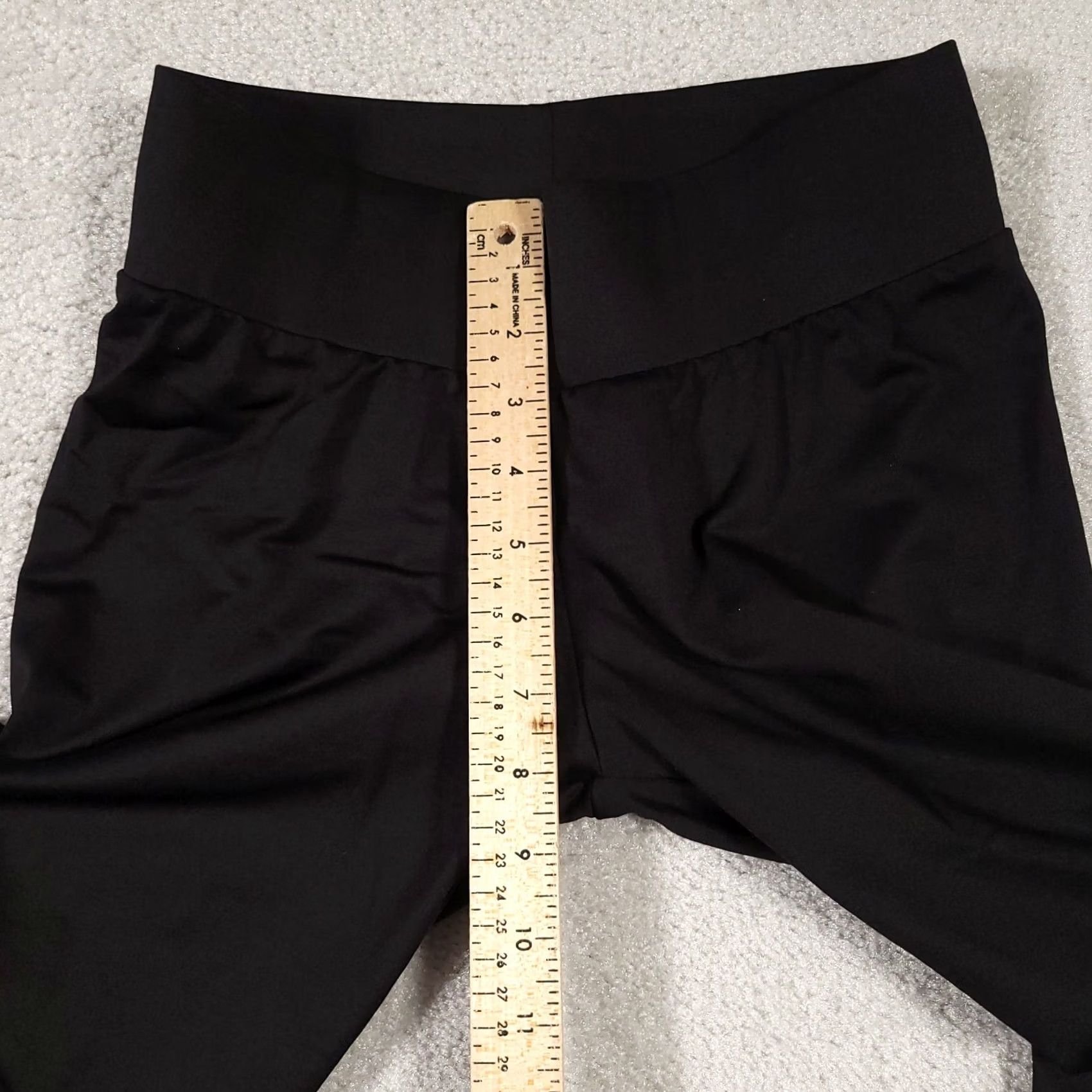 Vintage A'nue Ligne Leggings Womens Small Black Wide Band Classic Style Stretch - Activewear, Casual, Travel, Business Size 28" / US 6 / IT 42 - 6 Thumbnail