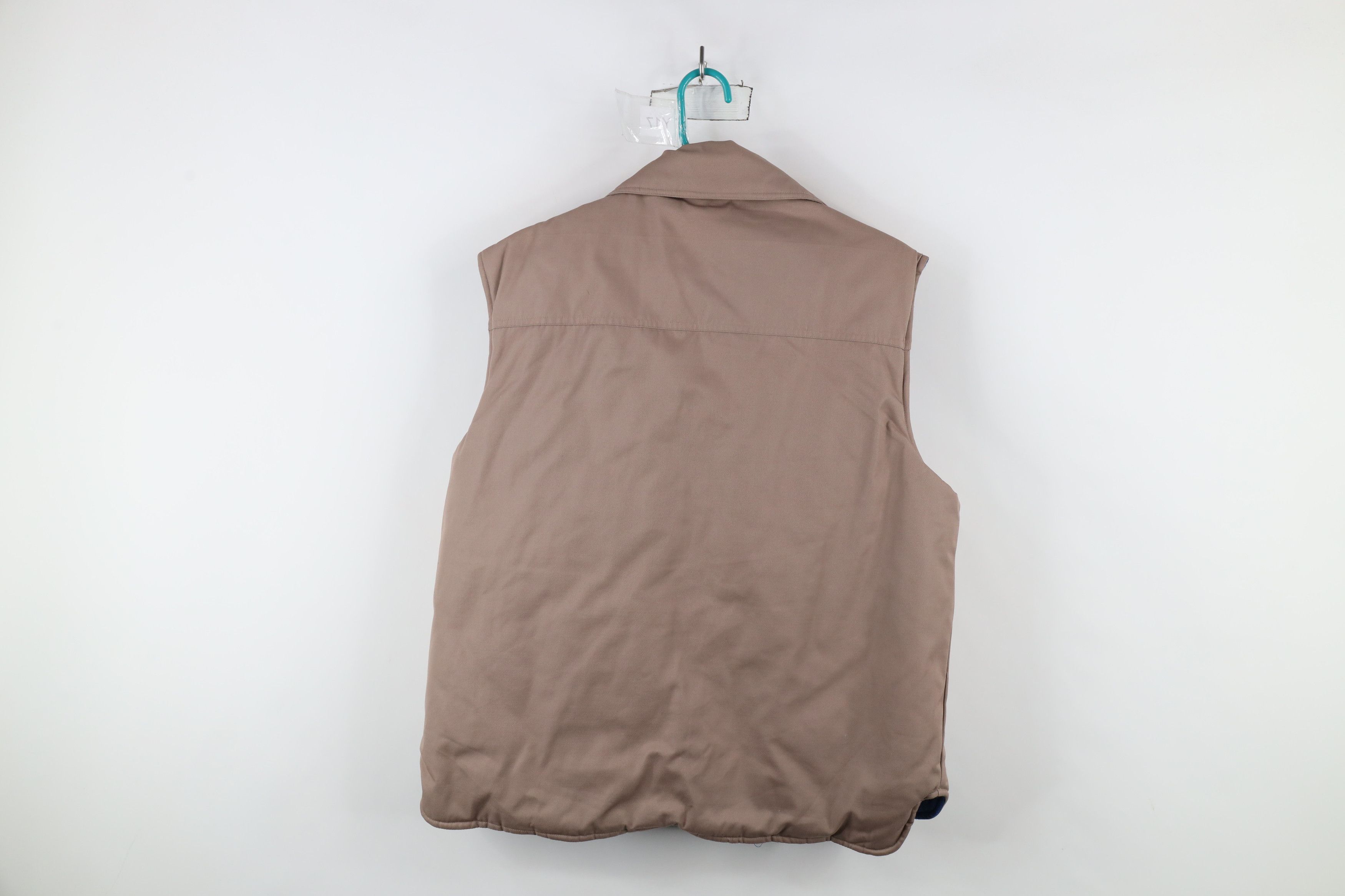 Vintage Vintage 90s Streetwear Flannel Lined Puffer Vest Jacket Size US L / EU 52-54 / 3 - 11 Thumbnail
