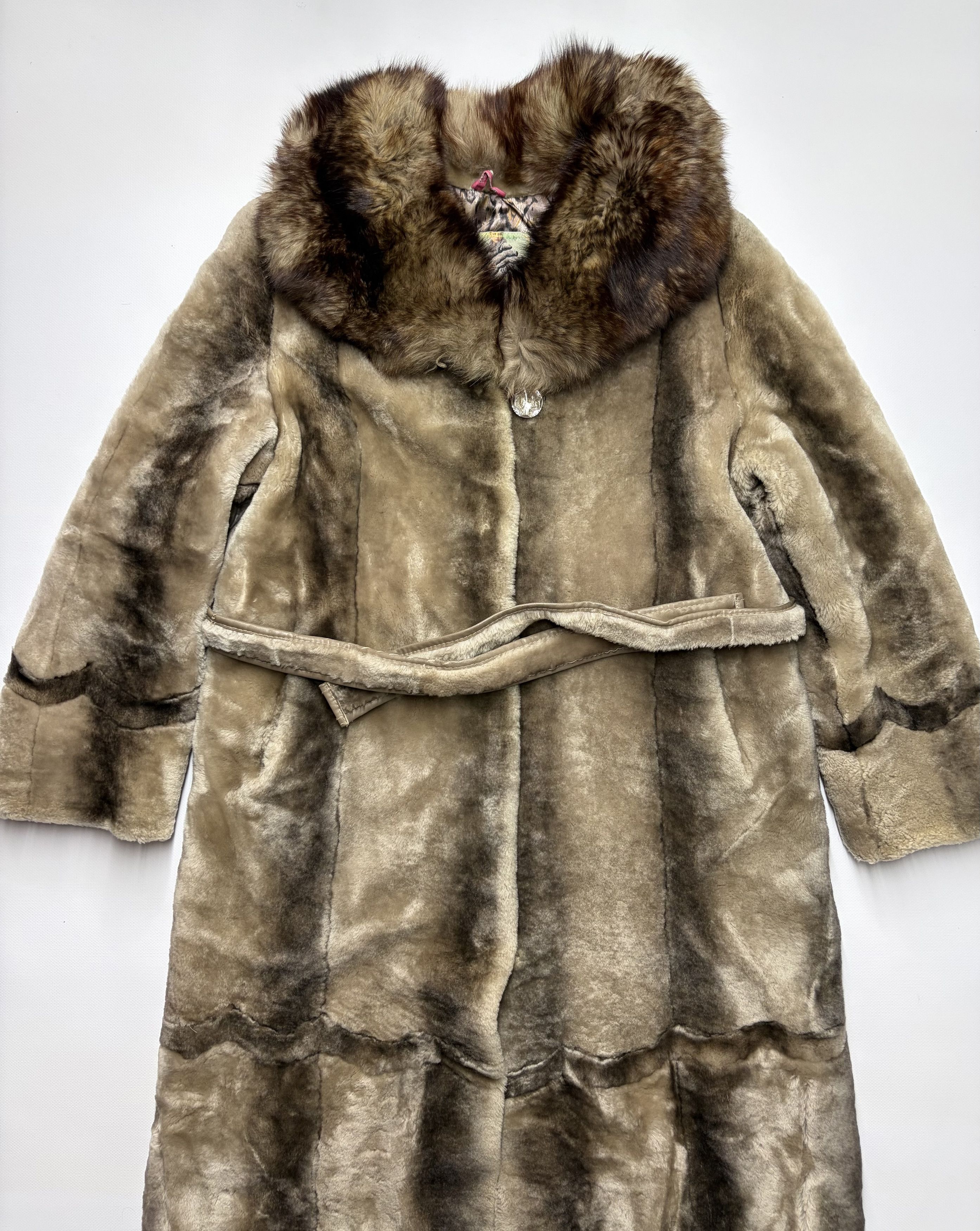 Vintage Vintage Long Real Fur coat Size L / US 10 / IT 46 - 2 Thumbnail