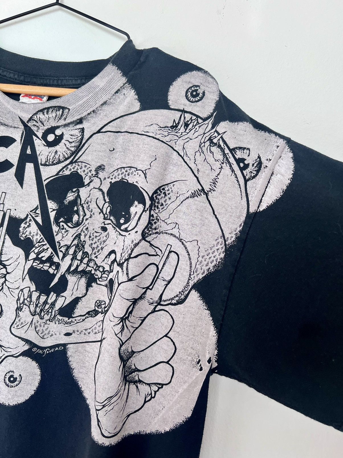 AAA Metallica Pushead All-Over Print Tee — XL — Vintage AAA Size US XL / EU 56 / 4 - 7 Thumbnail