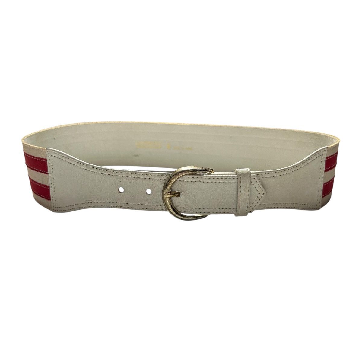 Vintage Givenchy Striped Leather Belt