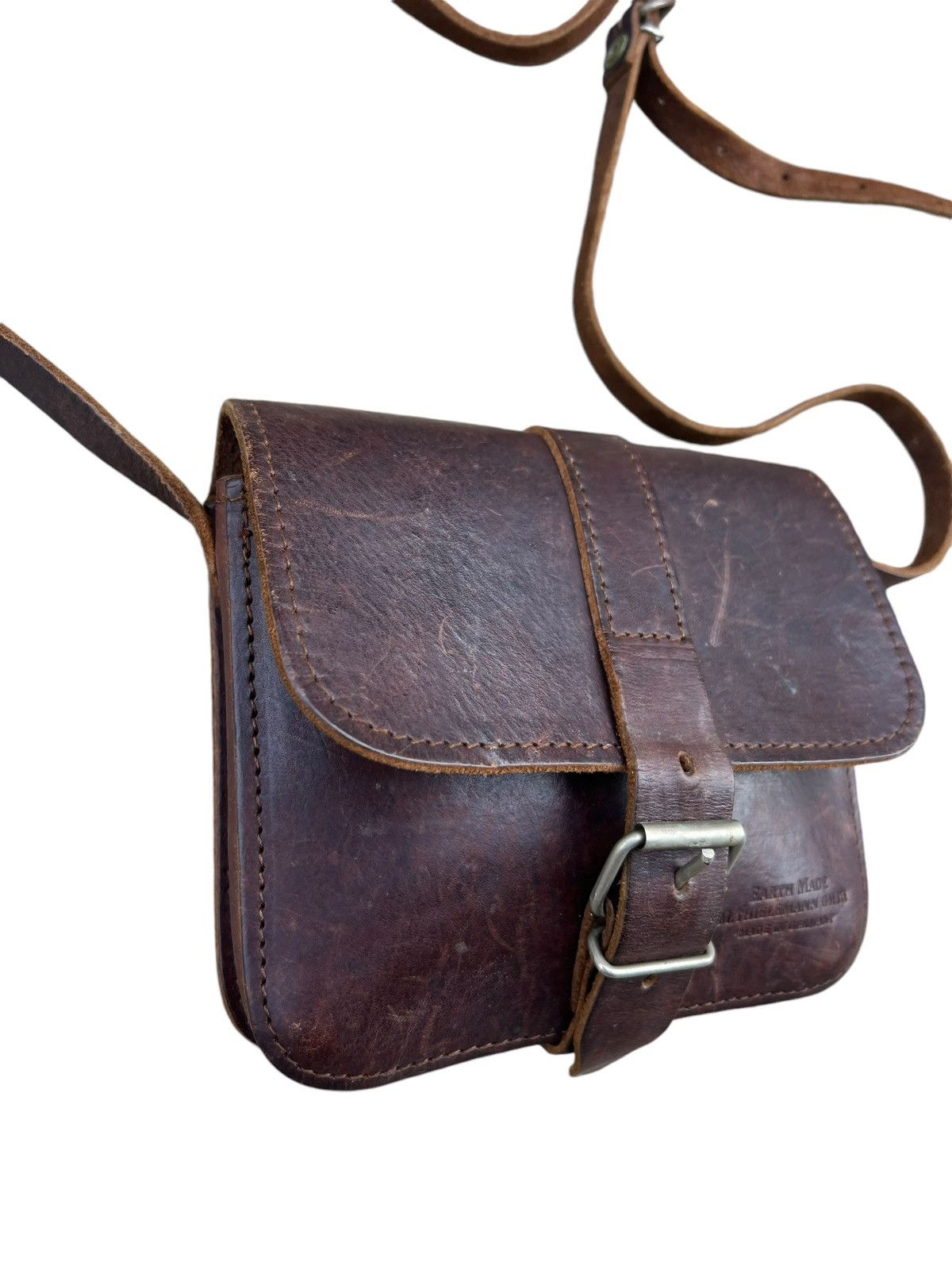 Leather Vintage Thielemann GMBH Scratches Patina Leather Mini Bag Size ONE SIZE - 12 Thumbnail