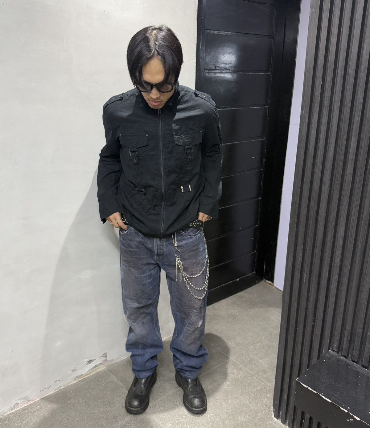 Japanese Brand Japanese Brand Signal Point Japan Bondage Long Sleeve Shirt Size US L / EU 52-54 / 3 - 1 Thumbnail