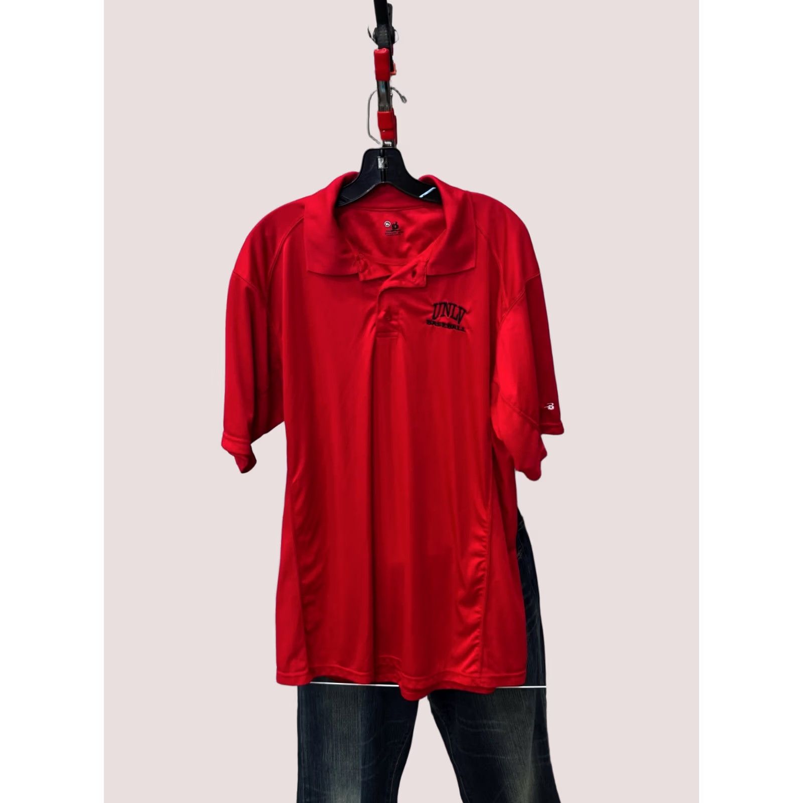 Vintage Badger UNLV Baseball POLO SHIRT Embroidered XL Men Size US XL / EU 56 / 4 - 1 Thumbnail