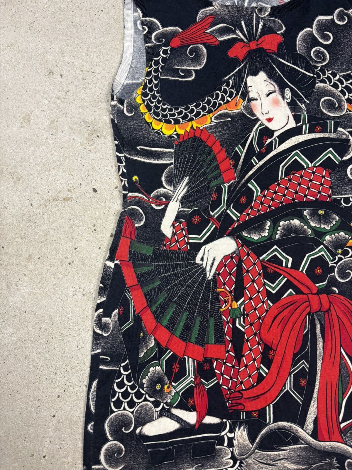 Love Moschino Love Moschino Geisha Japanese Dragon Print Dress Size M / US 6-8 / IT 42-44 - 5 Thumbnail