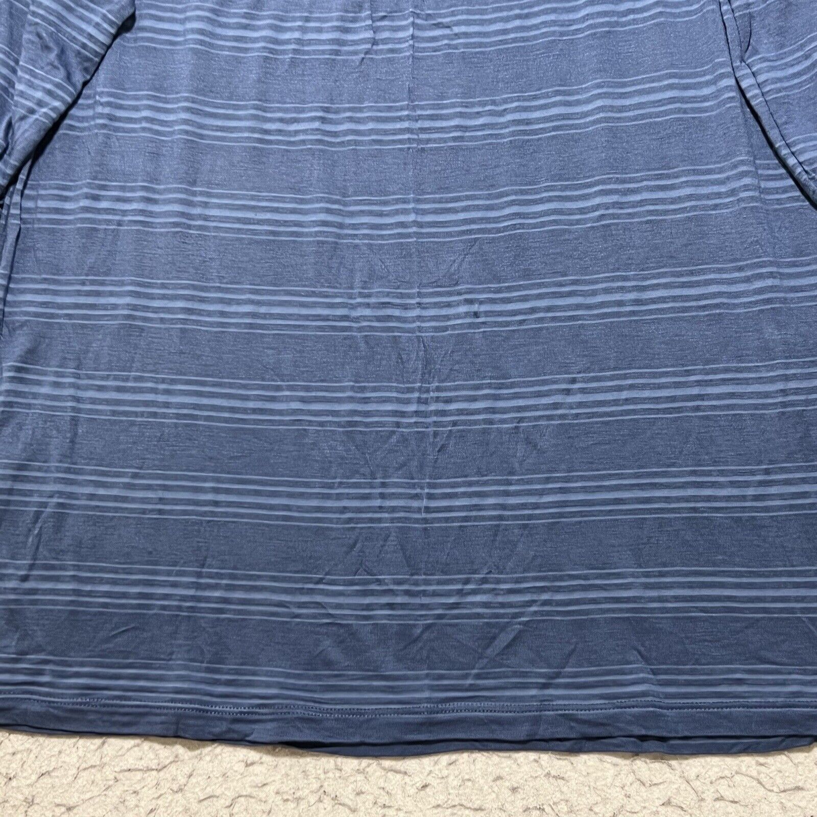 Lucky Brand Lucky Brand Large 3/4 Sleeve Crewneck Striped Navy Top Size M / US 6-8 / IT 42-44 - 12 Thumbnail