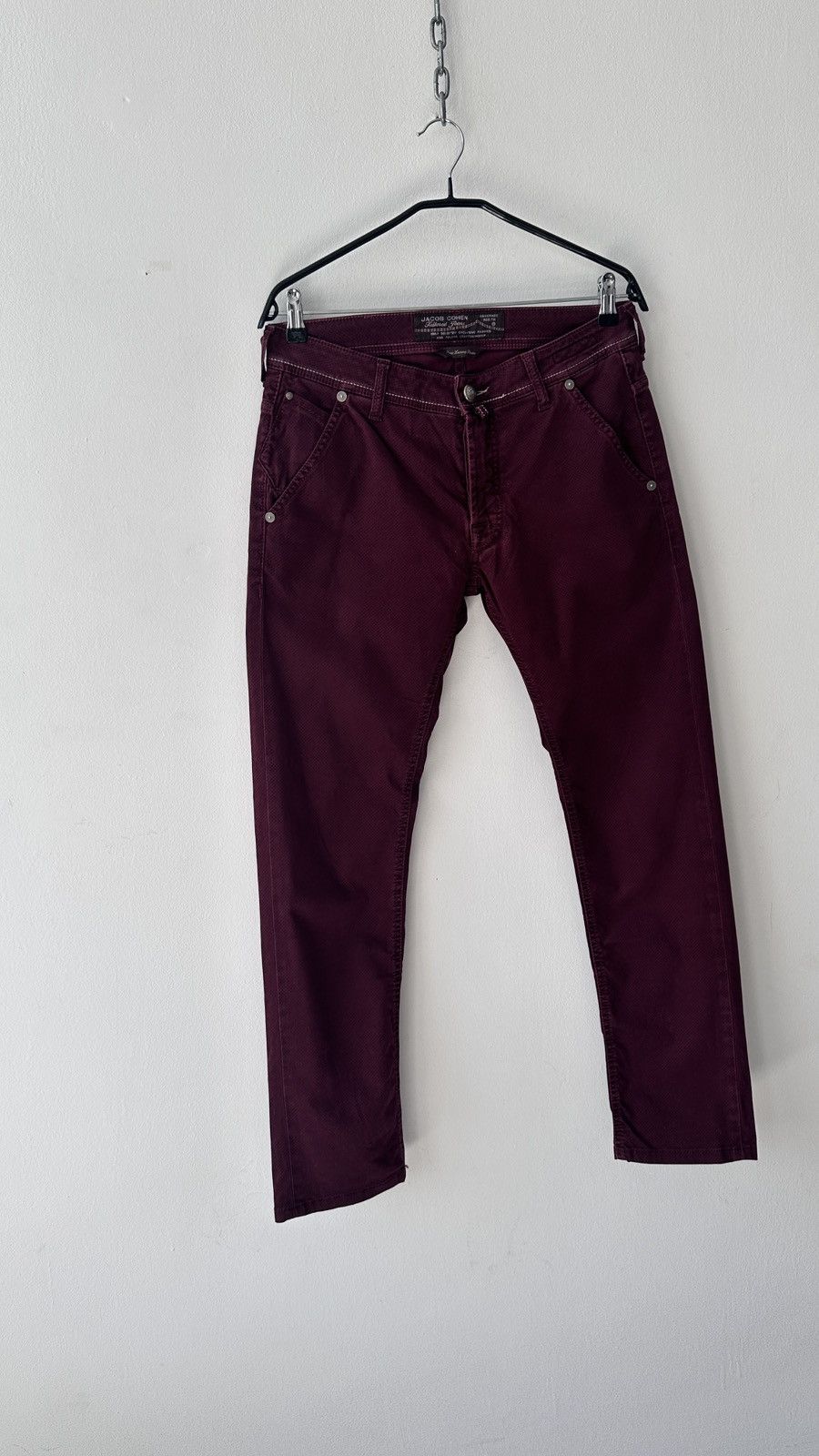 Jacob Cohen Jacob Cohen 613 Comfort Trousers Chinos Micro Pattern Sz 32 Size US 32 / EU 48 - 2 Thumbnail