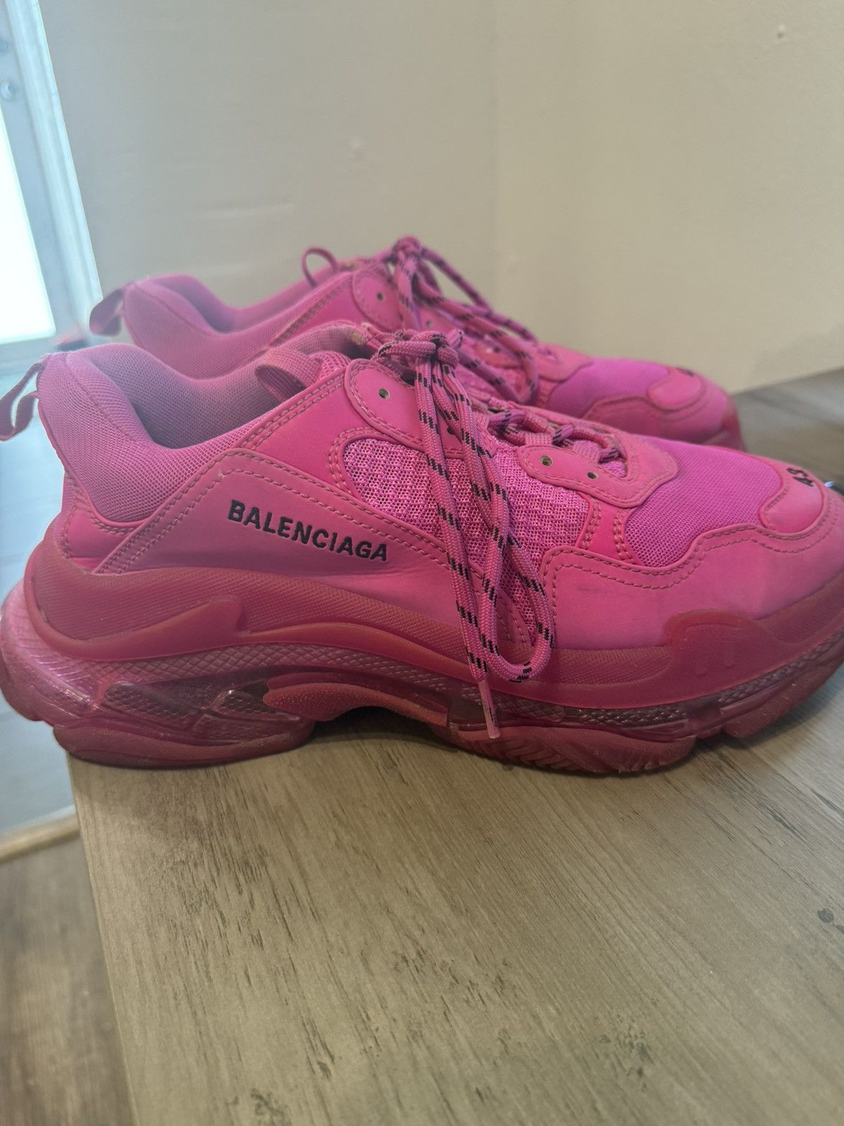 PINK TRIPLE S BALENCIAGA SNEAKERS sz 43