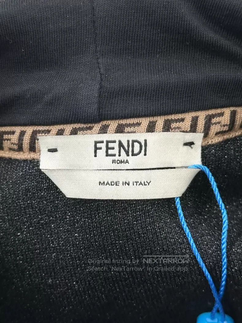 Fendi Fendi Black Black and Gold Ribbon Dark Pattern Embroidered Size M / US 6-8 / IT 42-44 - 3 Thumbnail