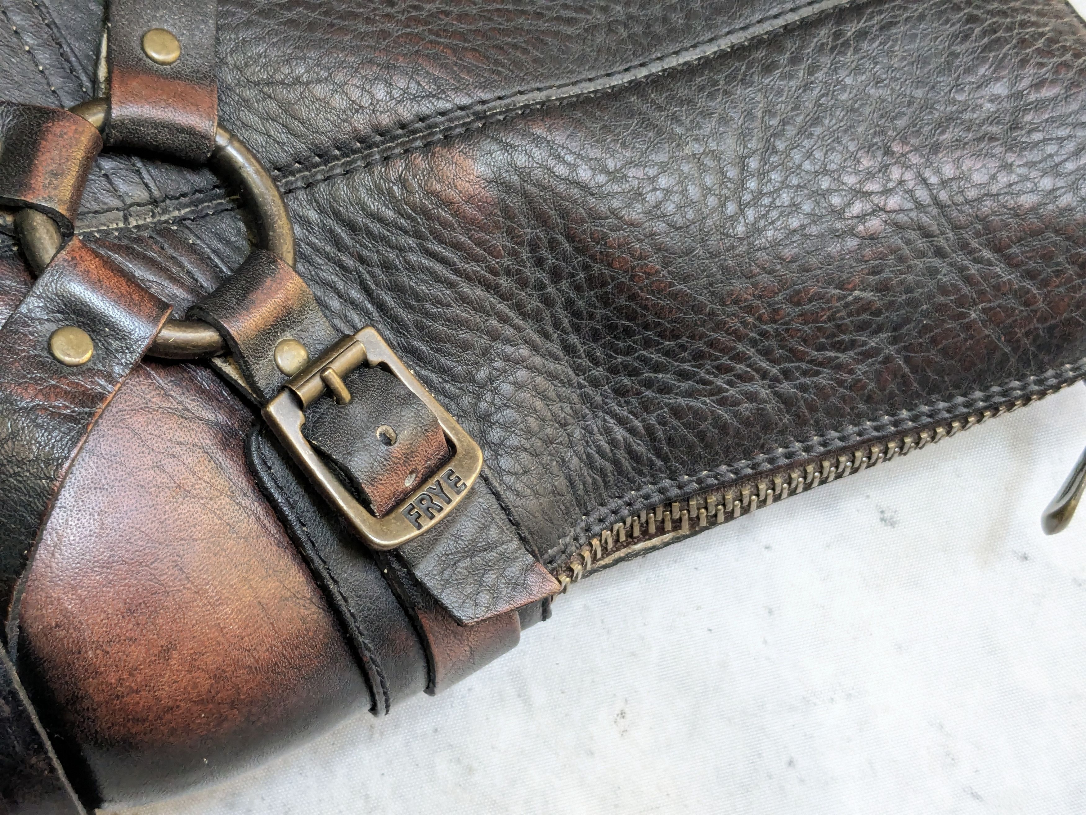 Frye Frye Harness Boots Brown 11 Back Zip Leather Buckle Strap Size US 11 / EU 44 - 9 Thumbnail