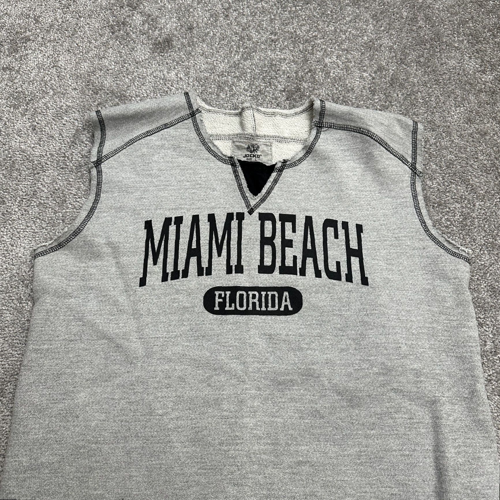 Vintage VINTAGE Jocko Shirt Mens Large Gray Graphic Sleeveless Muscle Sweatshirt L Men’s Graphic Top Size US L / EU 52-54 / 3 - 3 Thumbnail